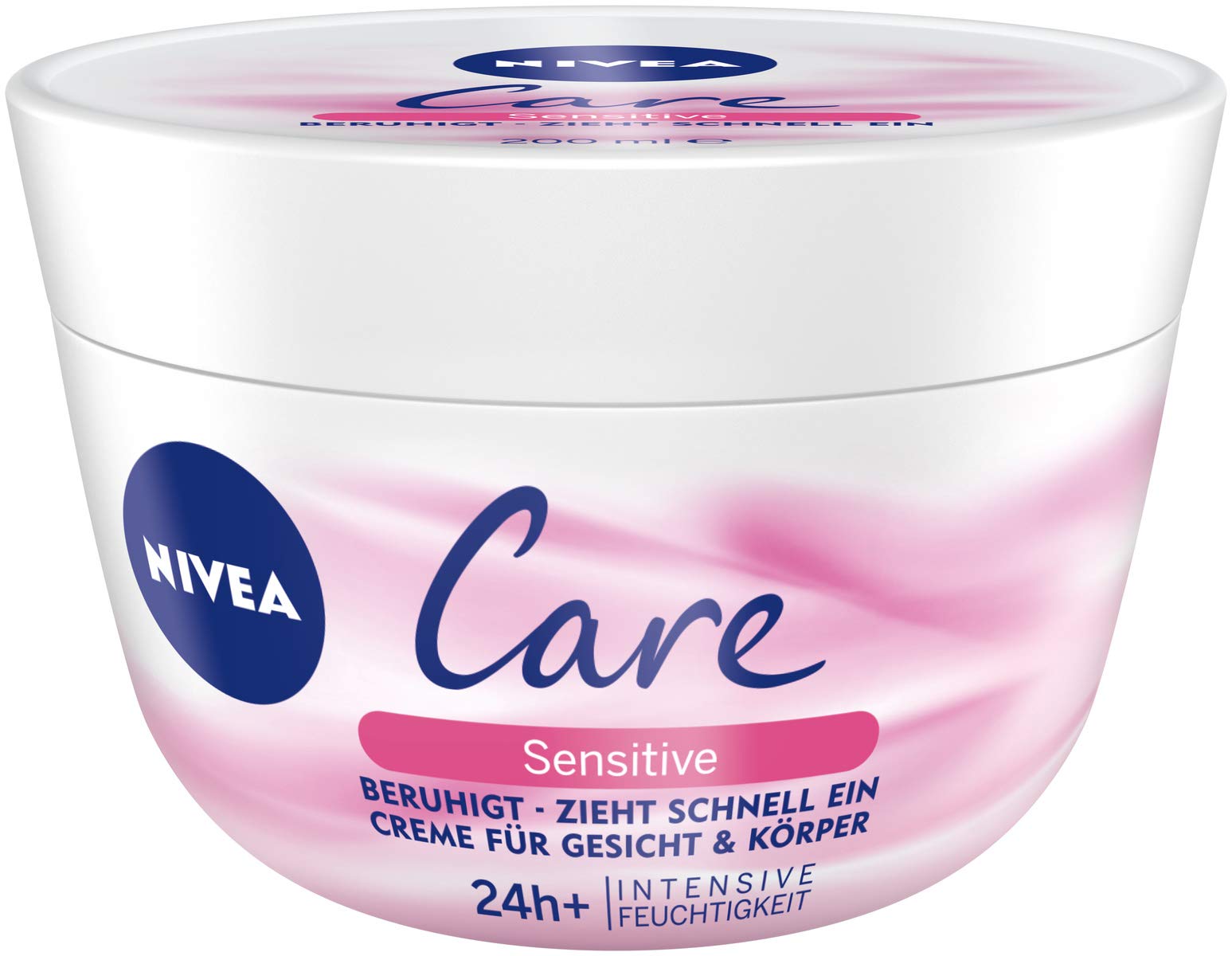 NIVEA Sensitive Skin Body & Face Moisturizing Cream - 3 Pack (200ml Each) - Hypoallergenic & Fragrance-Free for Dry, Irritated Skin - Perfect for Daily Hydration & Post-Shave Care