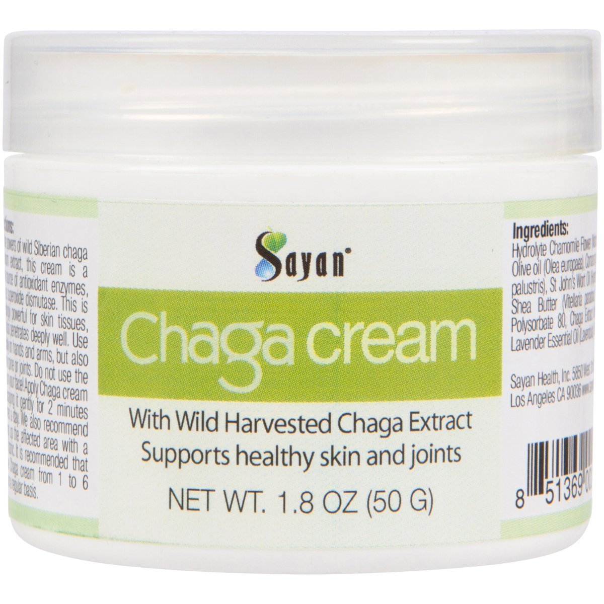 Organic Siberian Chaga Body Cream with Vitamin E, Shea Butter & Beeswax - Natural Anti-Aging Moisturizer for Face & Body - Perfect for Dry Skin Care & Nighttime Hydration