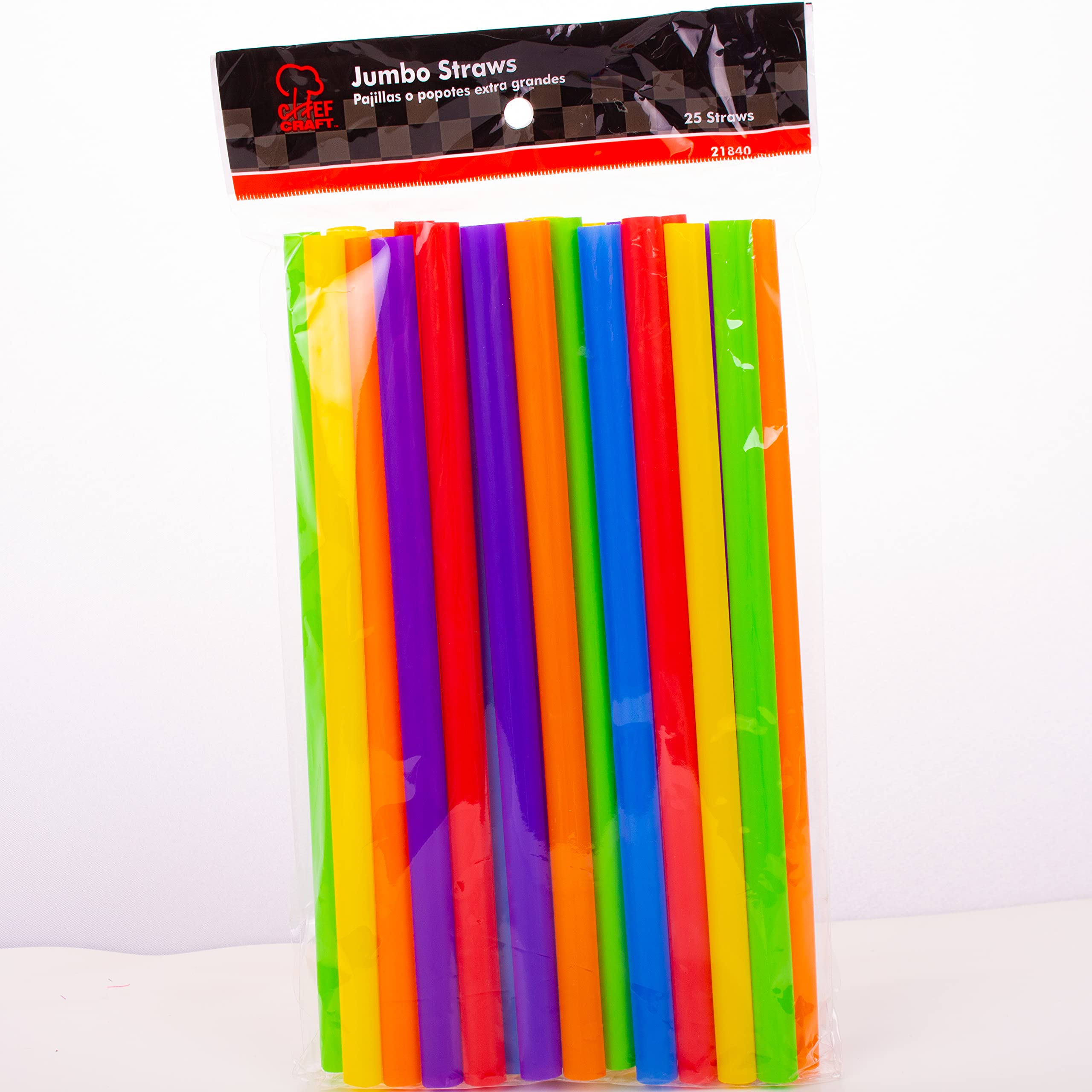 Colorful Jumbo Smoothie Drinking Straws - 25 Pack | Reusable & BPA-Free | Perfect for Smoothies, Milkshakes, and Party Drinks