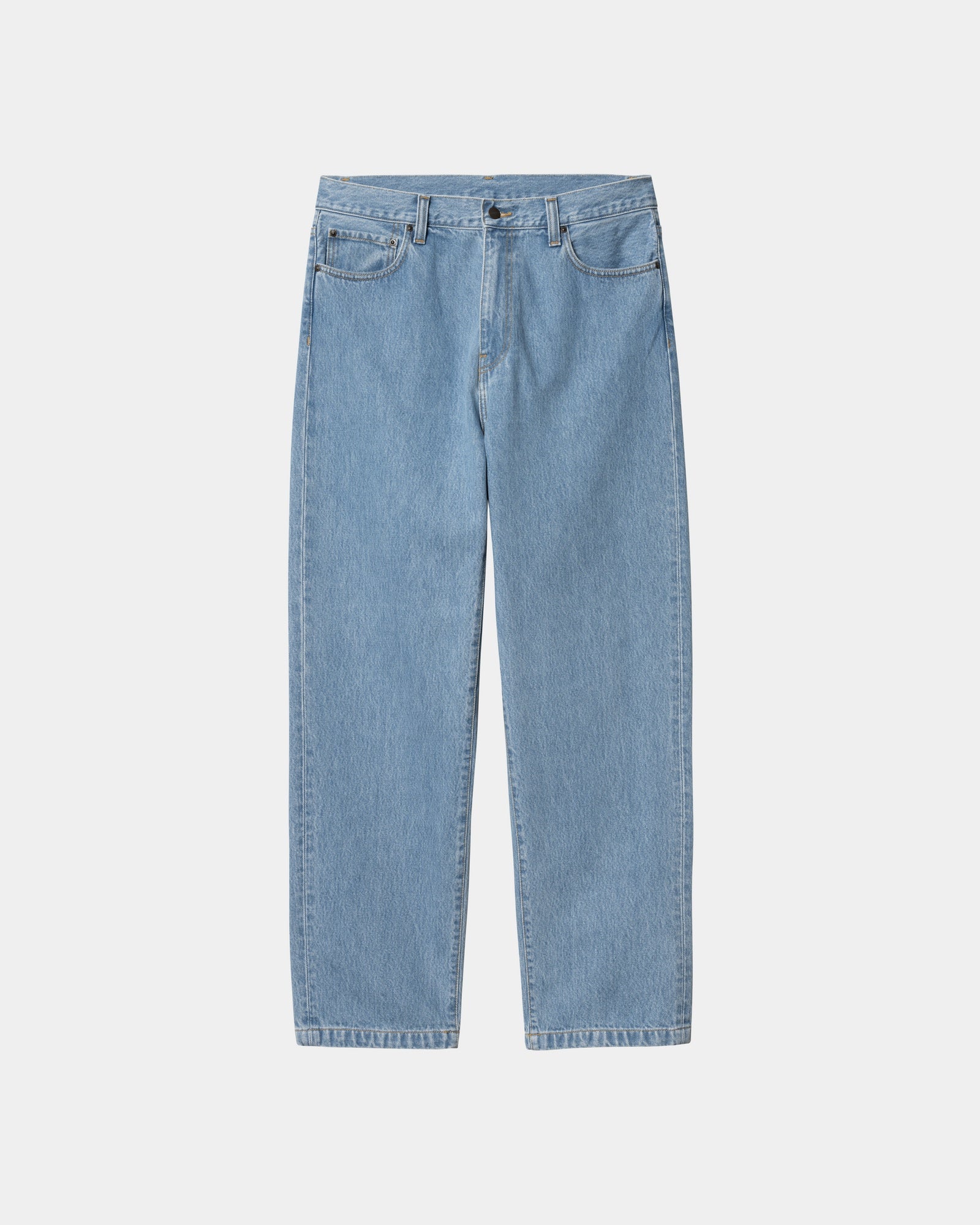 Men's Aaron Pant - Stone Bleached Blue Denim Jeans for Casual Wear & Everyday Comfort