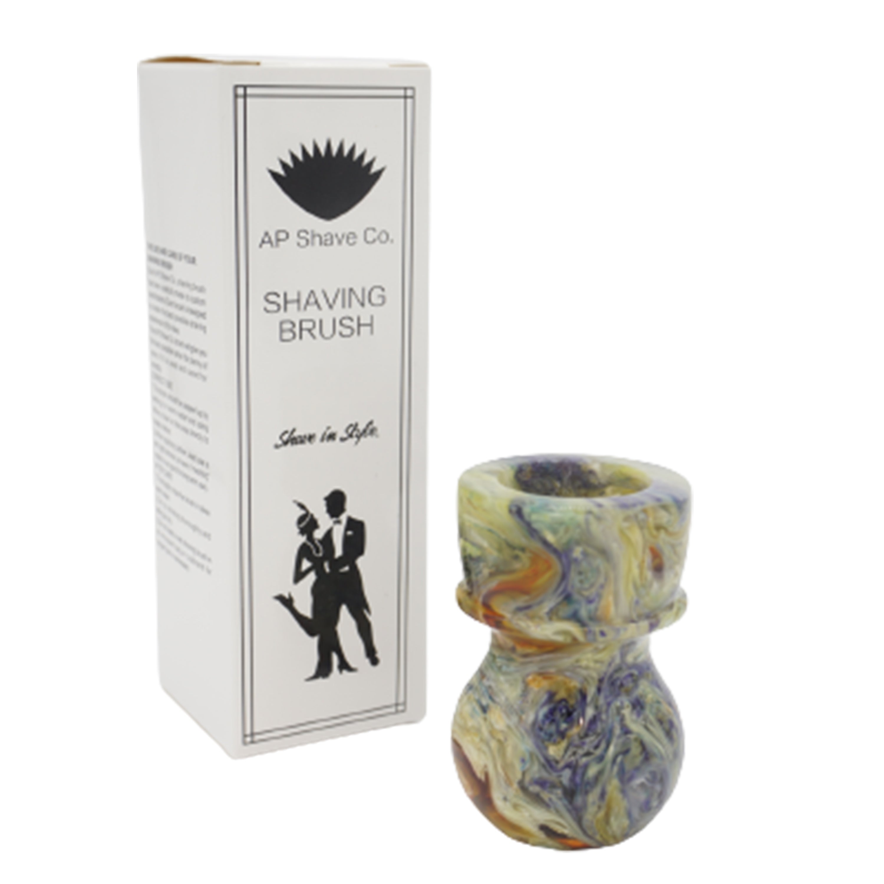 Premium Handcrafted Shaving Brush Handle for Men - Fits 24mm & 26mm Knots - Perfect for Wet Shaving, Grooming Kits & Luxury Bathroom Essentials