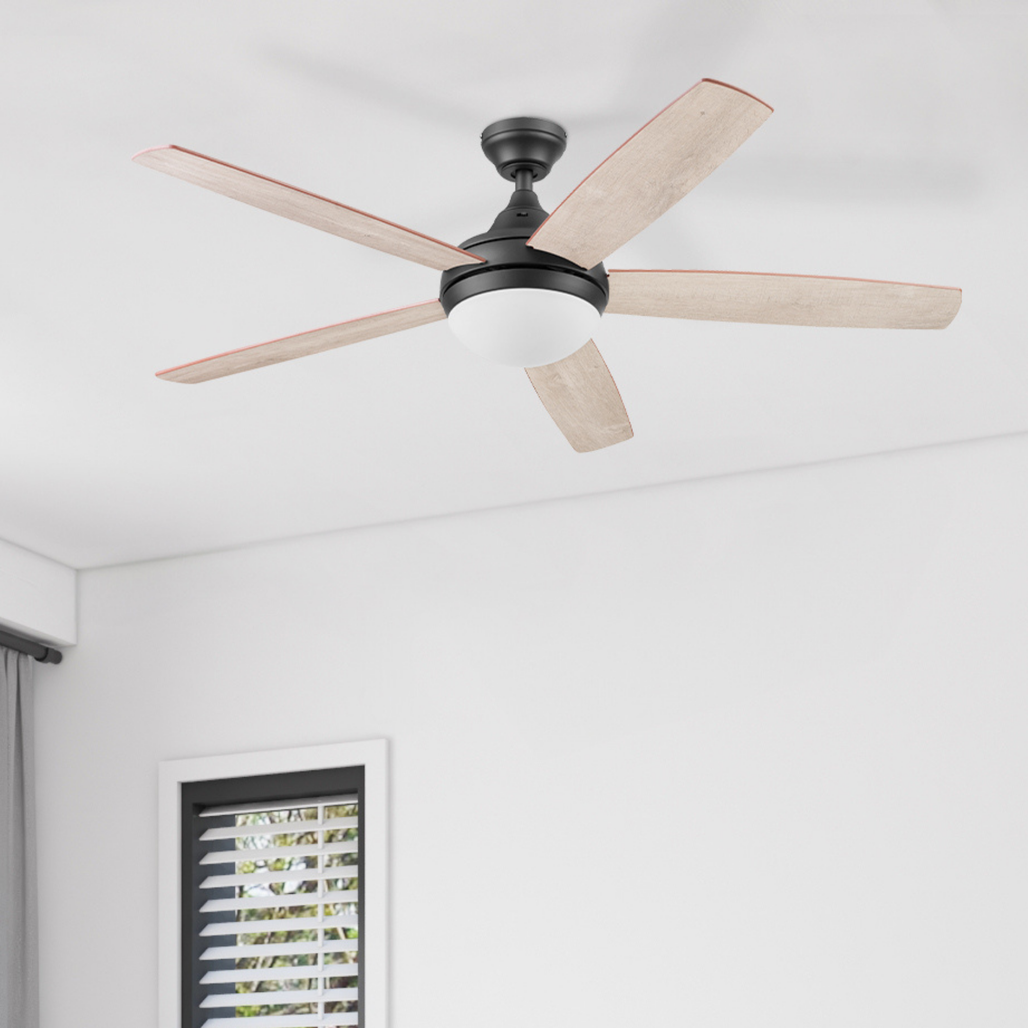 52 Inch Ashby Ceiling Fan with Remote Control in Oil Rubbed Bronze Finish - Perfect for Living Room, Bedroom & Outdoor Spaces