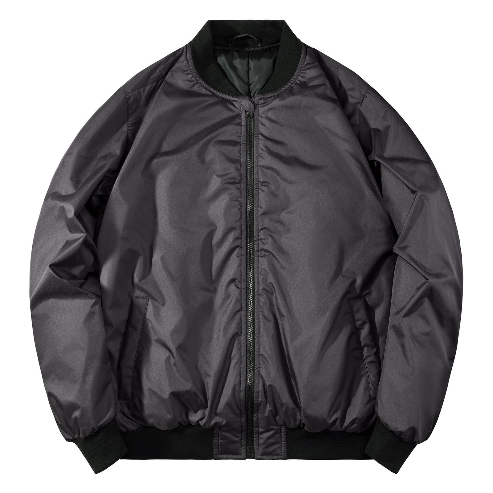 Men's Cotton Padded Jacket - Winter Warm Quilted Coat with Pockets, Large Size Outerwear for Casual Wear | Perfect for Outdoor Activities & Daily Commute