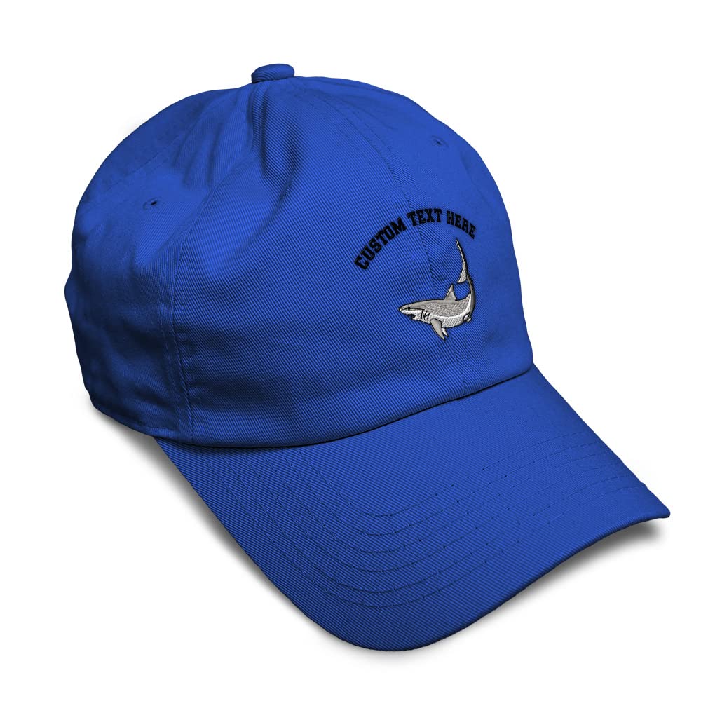 Soft Cotton Baseball Cap with Mako Shark Embroidery - Stylish Unisex Dad Hat for Men & Women | Perfect for Outdoor Activities, Beach, Fishing, and Casual Wear