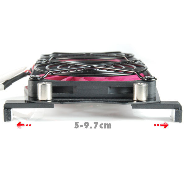 Evercool RVF 1F Universal VGA Cooler with 80mm Fan - Replacement GPU Cooling Solution for Gaming PCs and Workstations - Perfect for Overclocking and Extended Gaming Sessions