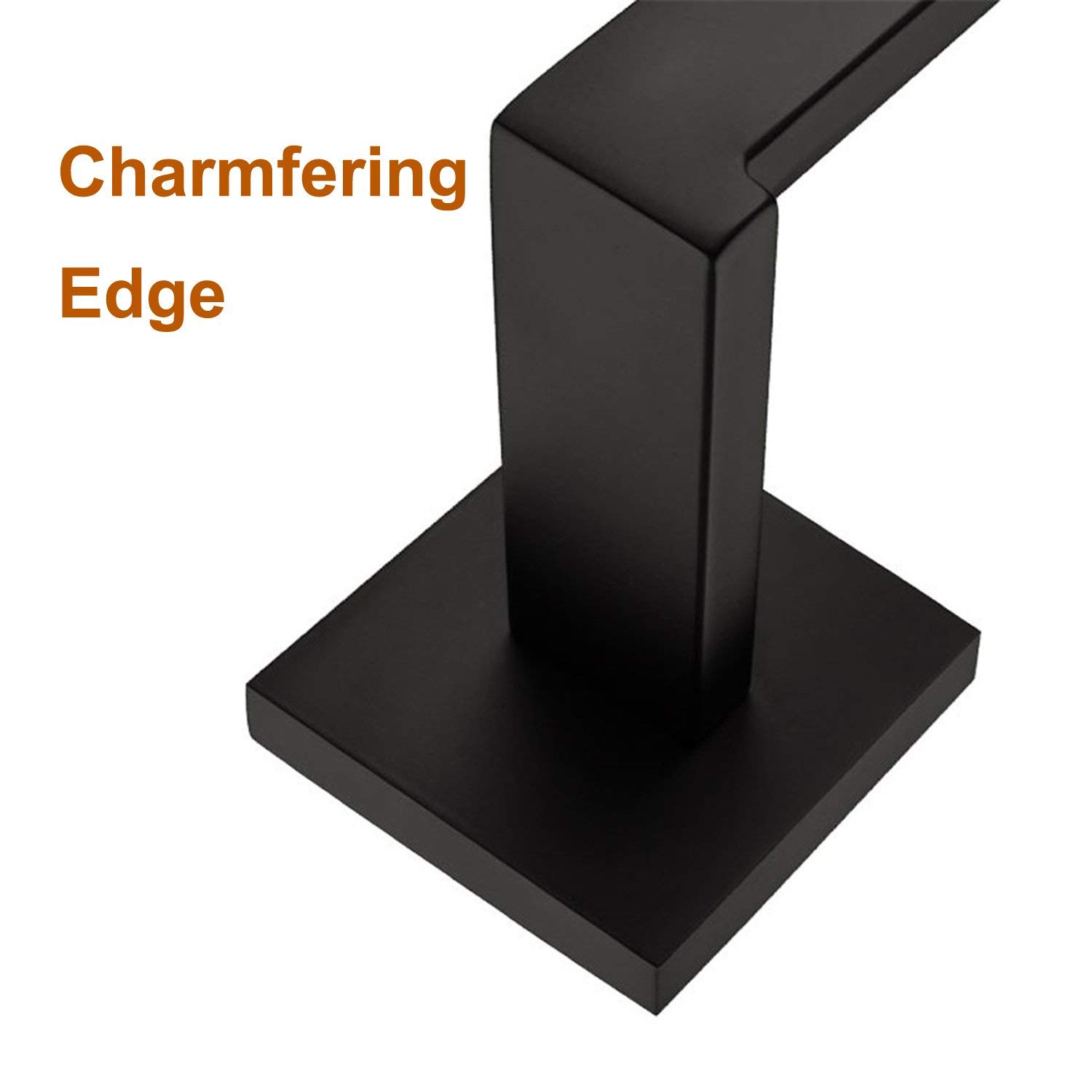 Classic Matte Black Wall Mounted Stainless Steel Toilet Paper Holder - Rustproof SUS 304 Bathroom Tissue Roll Dispenser for Modern Home & Office Restrooms