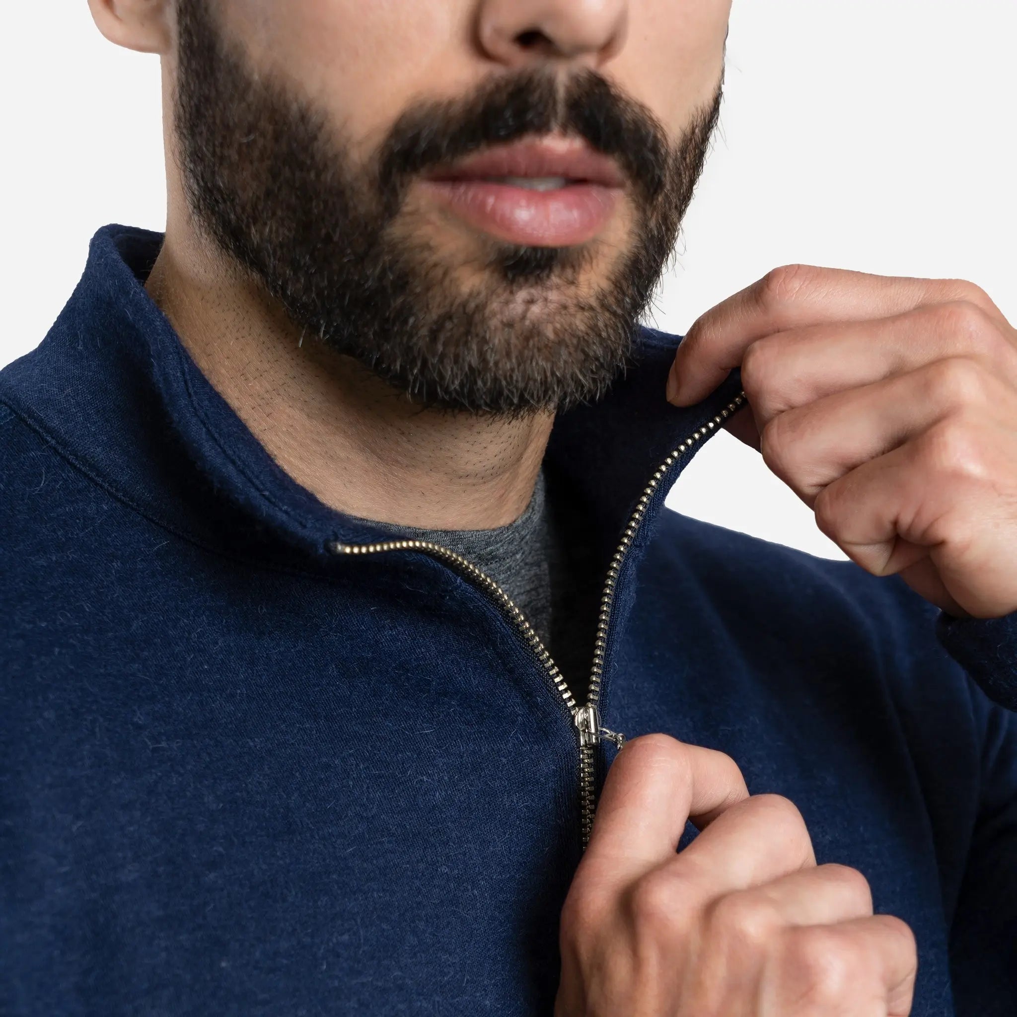 Men's Alpaca Wool Jacket - 420 Midweight Full Zip Fleece for Outdoor Hiking & Winter Travel | Warm & Durable Cold Weather Coat