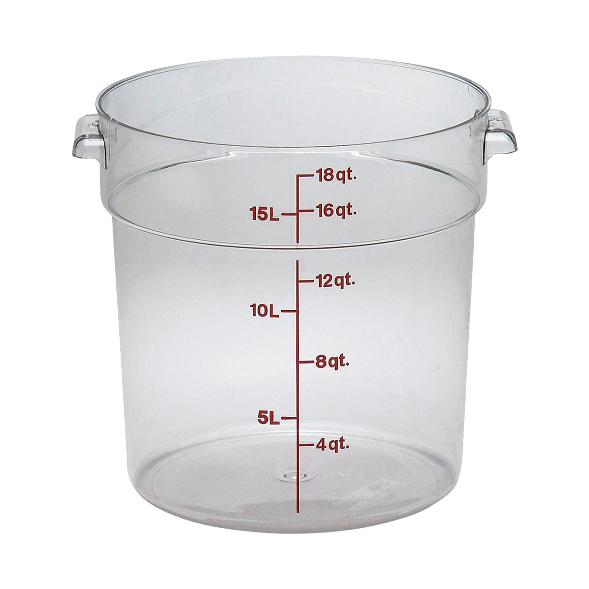 Cambro RFSCW18135 18-Quart Clear Camwear Round Food Storage Container - Ideal for Restaurants, Catering & Bulk Food Storage