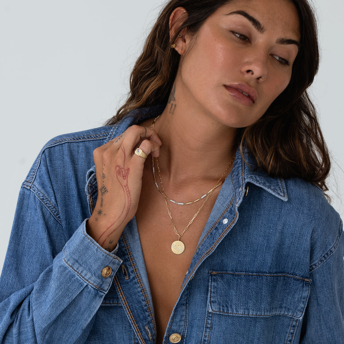 Pavé Sloan Necklace - Elegant Cubic Zirconia Pendant for Women | Perfect for Weddings, Parties & Everyday Wear