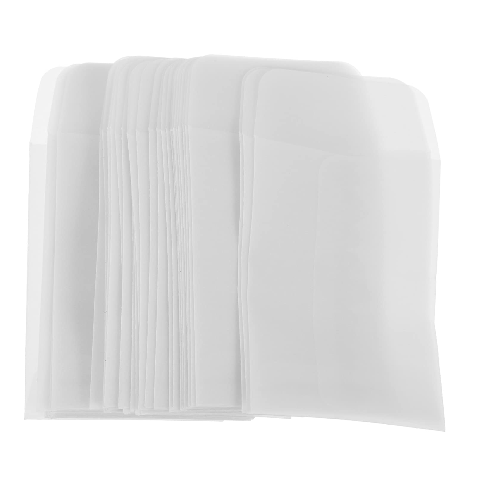 ARTIBETTER 50Pcs Small Blank Envelopes - Coin & Parts Storage Paper Pouches with Gummed Flap, White Gift Card Envelopes for Office, Wedding, Garden & Craft Organization