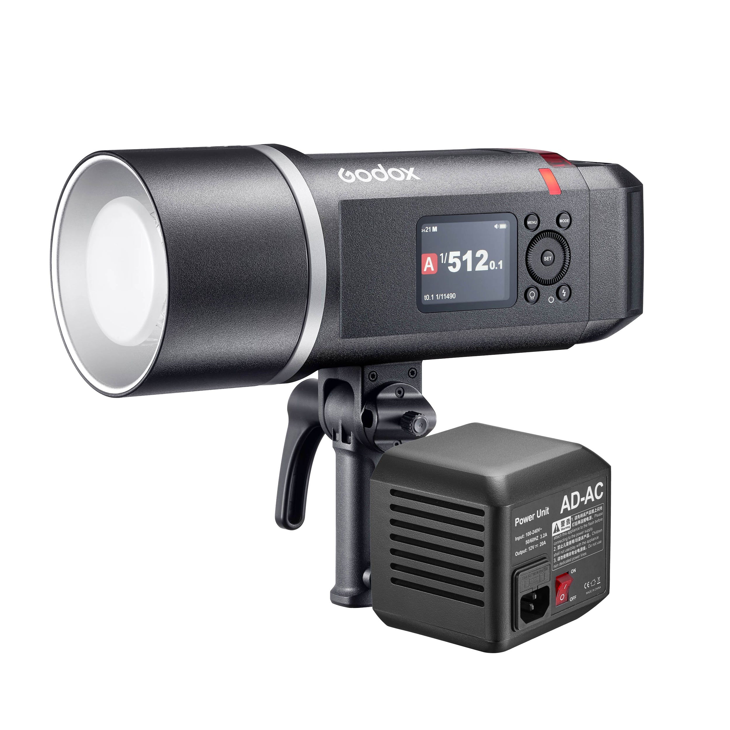 Godox AD600BMII Professional Manual Flash Strobe Light with AC Adapter - Perfect for Studio Photography, Portrait Shoots & Outdoor Lighting