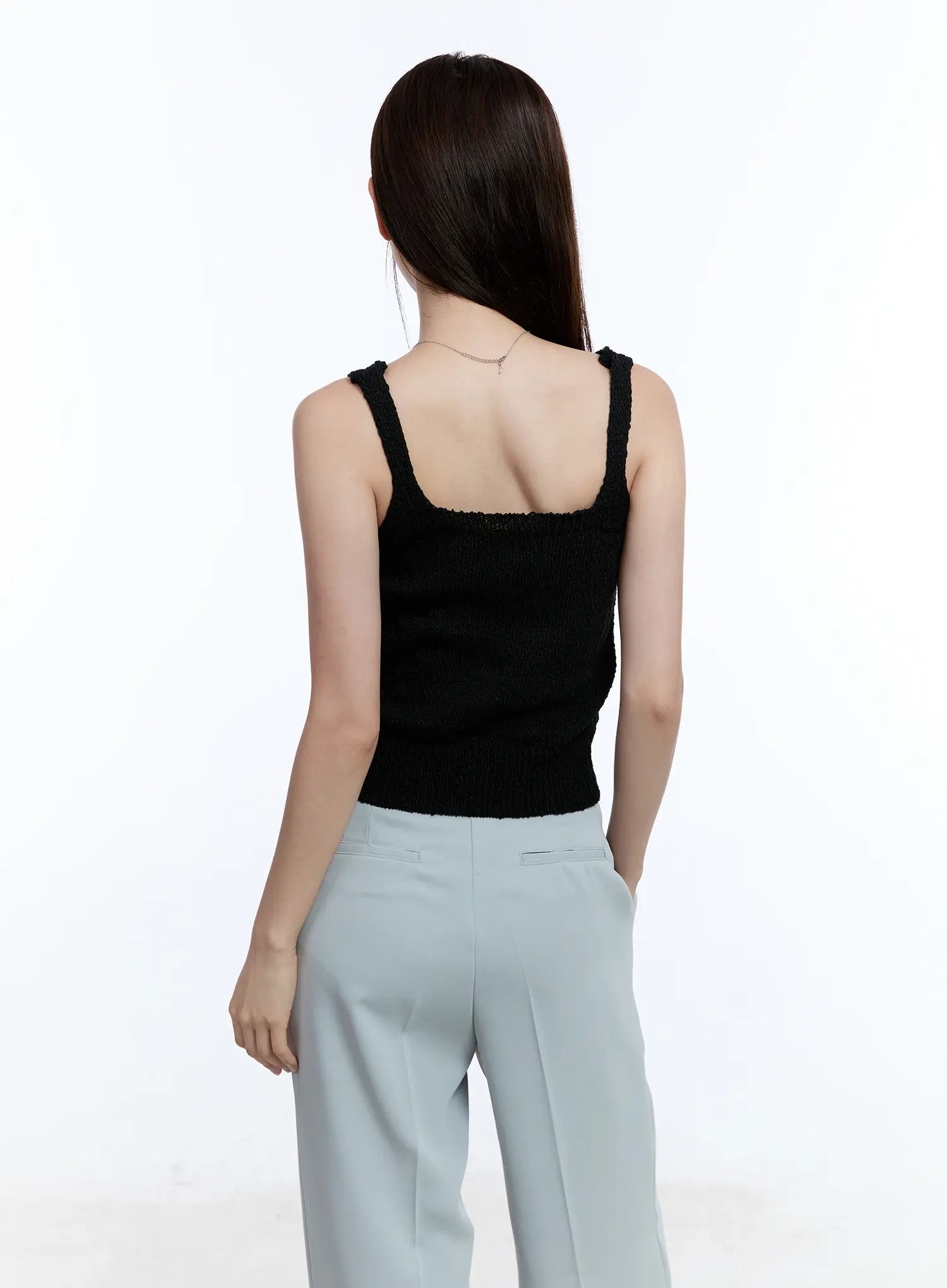 Women's Buttoned Sleeveless Sweater CU513 - Lightweight Knit Cardigan for Layering, Office Wear & Casual Outfits
