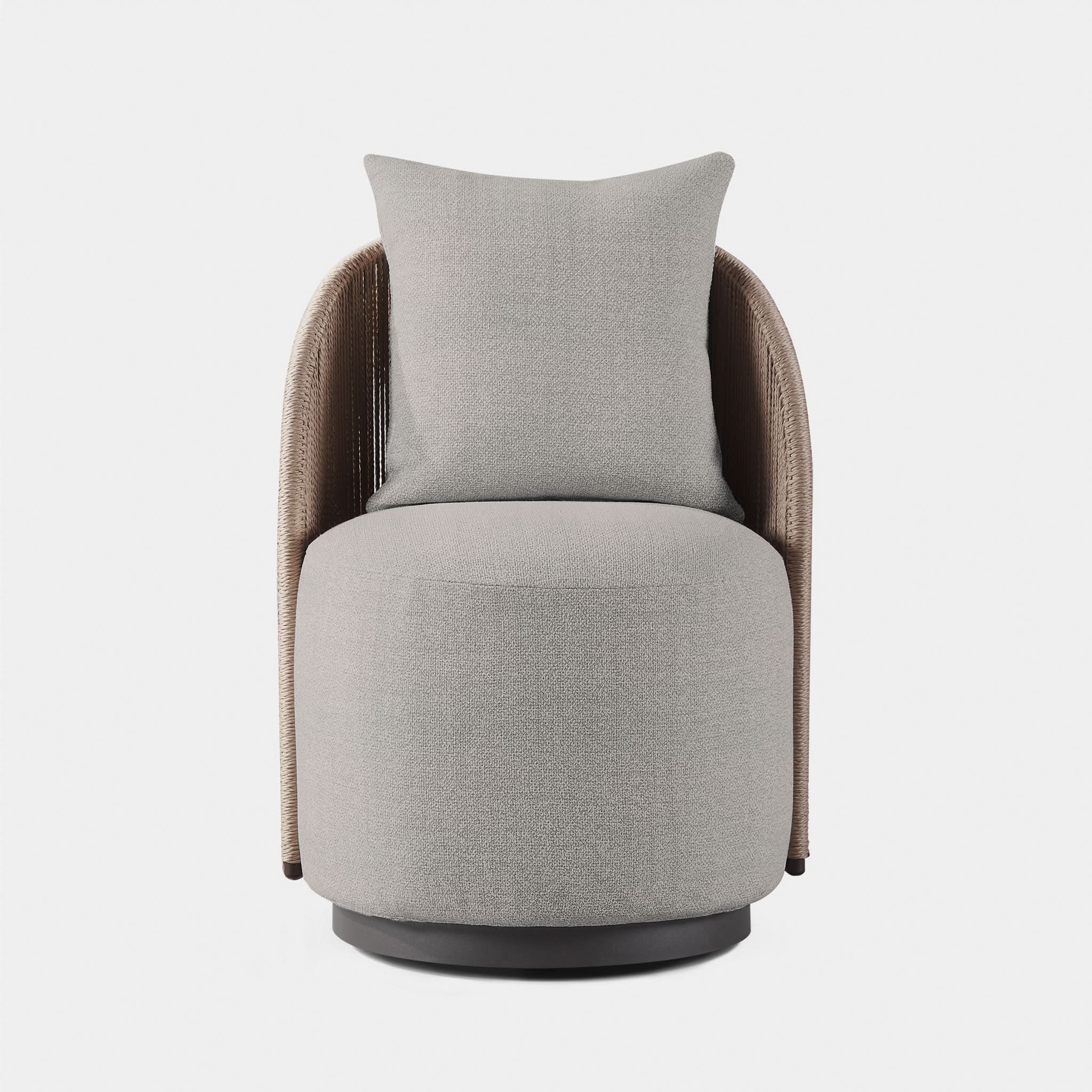 Milan Swivel Dining Chair - Modern Upholstered Kitchen Counter Stool with 360° Rotation - Perfect for Dining Room, Kitchen Island, Bar & Breakfast Nook