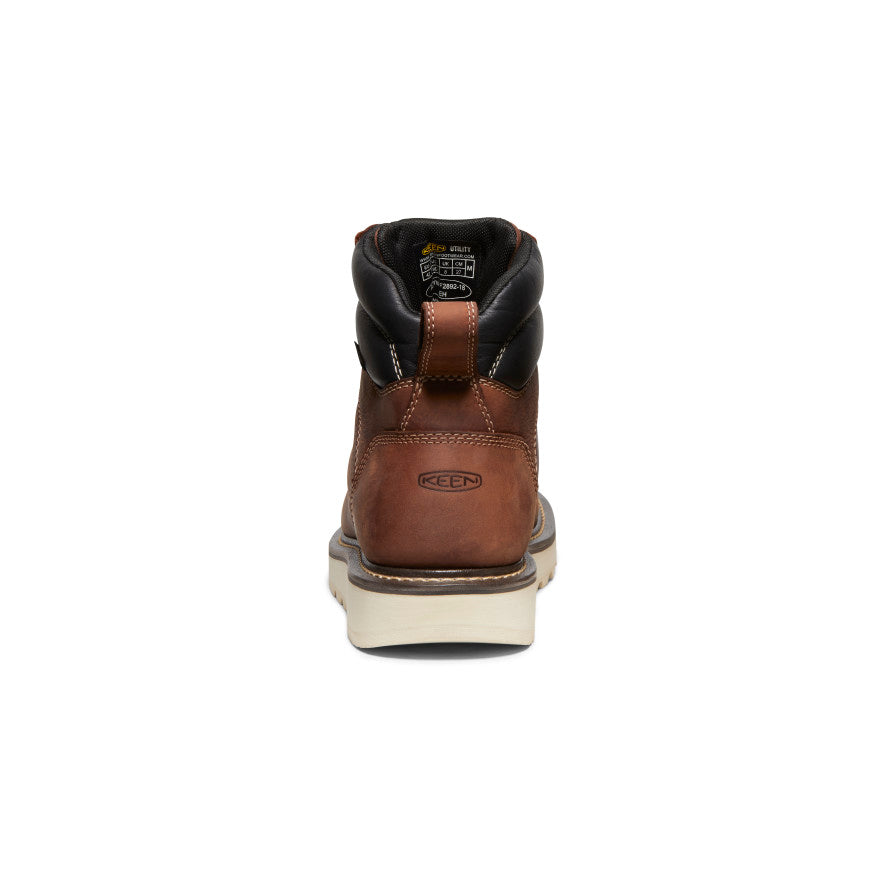 **Men's Cincinnati 6 Waterproof Soft Toe Work Boots - Tuscan Red/Sandshell - Durable & Comfortable for Construction, Hiking & Outdoor Activities**