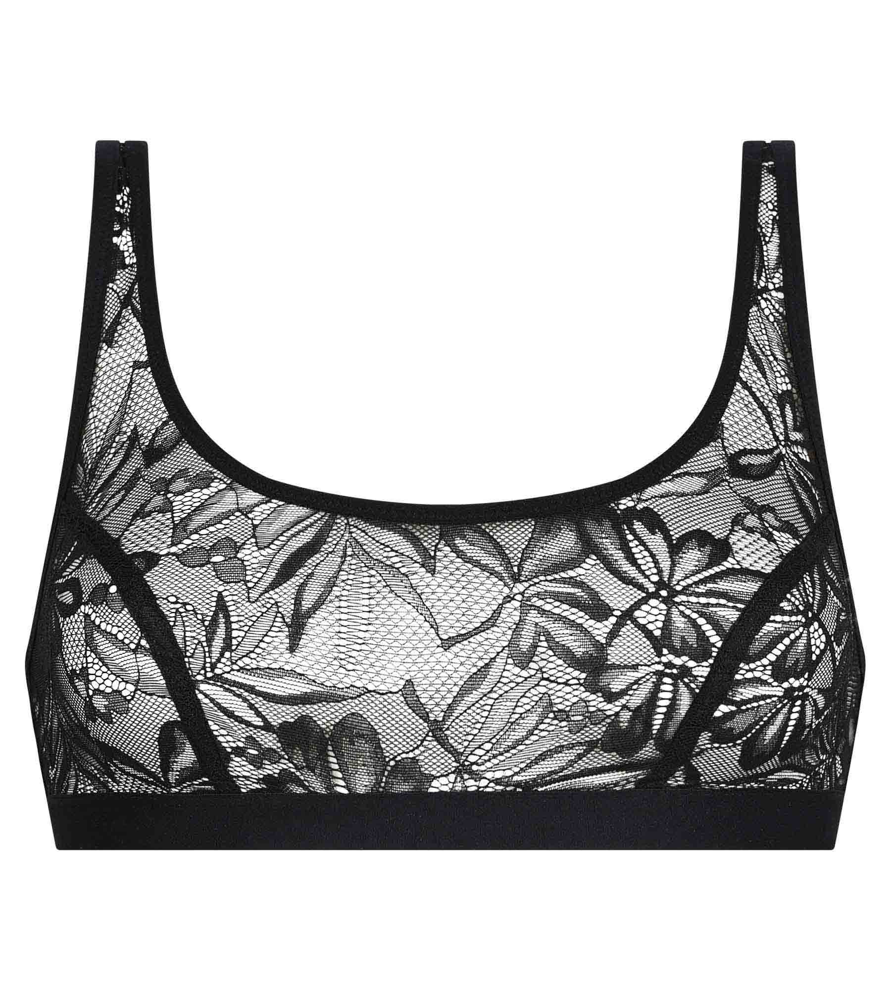 Lace Black Floral Embroidered Women's Bra by Dim - Perfect for Everyday Wear, Date Nights & Special Occasions