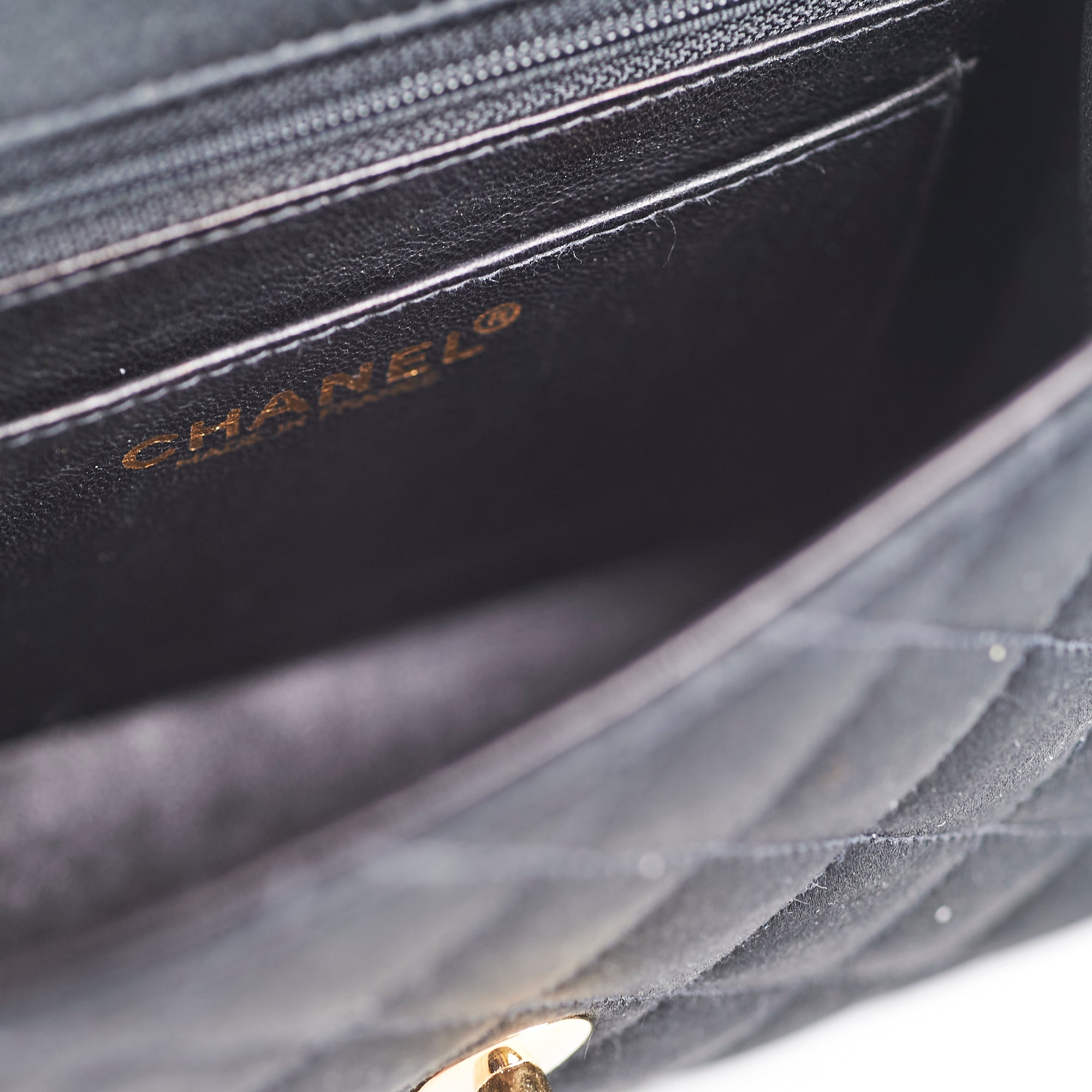 Chanel Mini Square Flap Bag in Black Satin - Series 7 Collection | Luxury Crossbody Purse for Women, Perfect for Evening Events & Date Nights