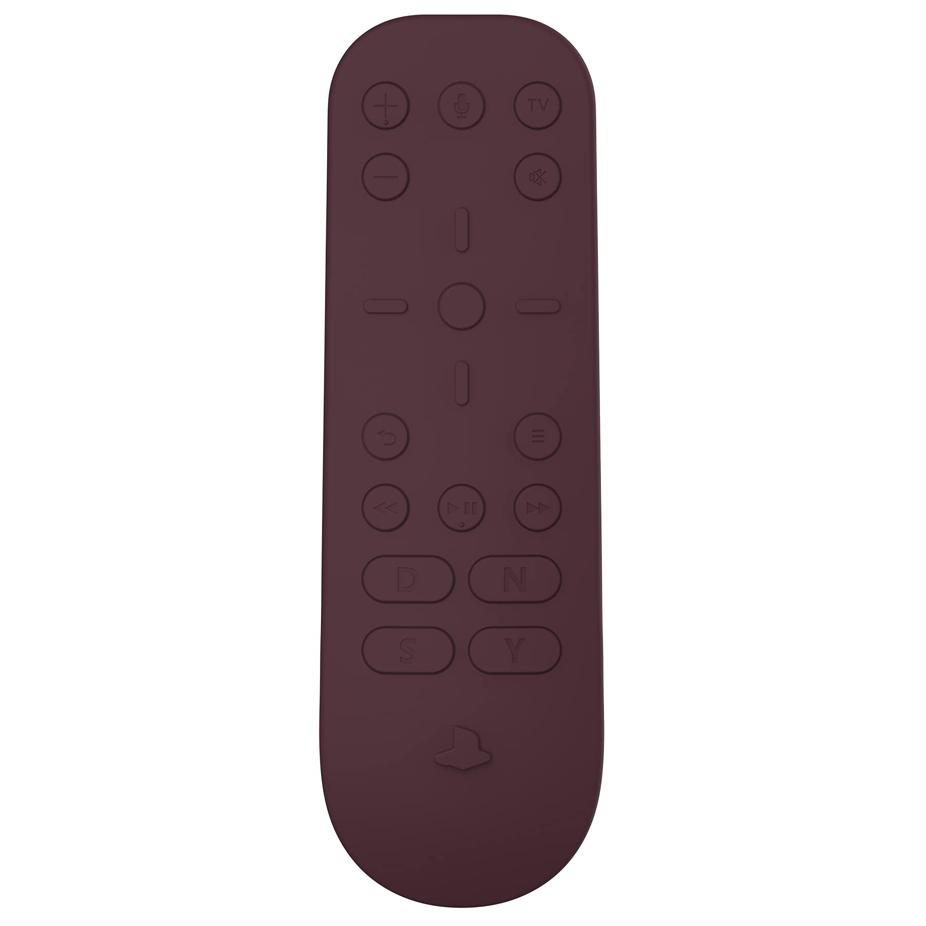 PlayVital Silicone Protective Case for PS5 Media Remote Controller Cover - Ergonomic Full Body Protector Skin (Wine Red) | Perfect for Gaming, Home Entertainment & Dust Protection