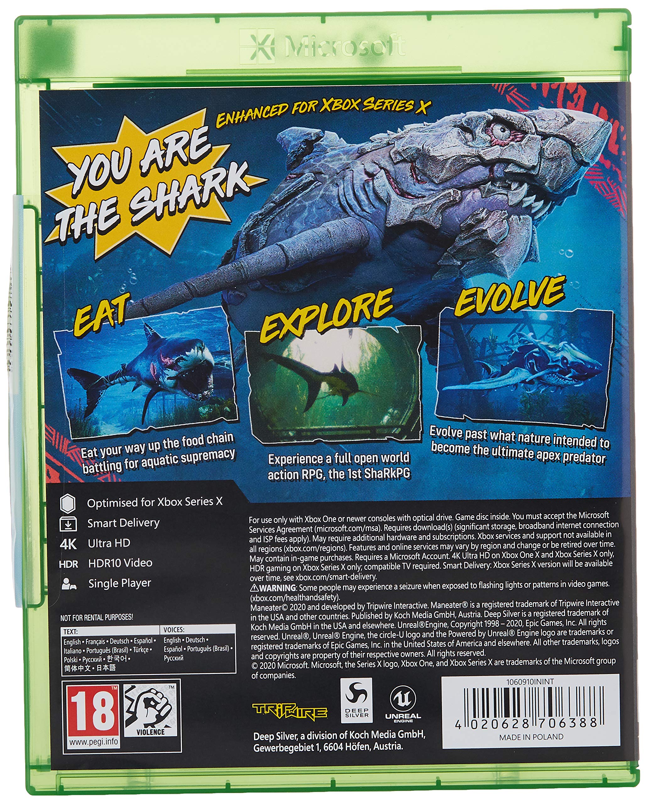 Maneater for Xbox Series X | Action RPG Shark Game | Open-World Underwater Adventure | Perfect for Shark Lovers & Action Game Fans