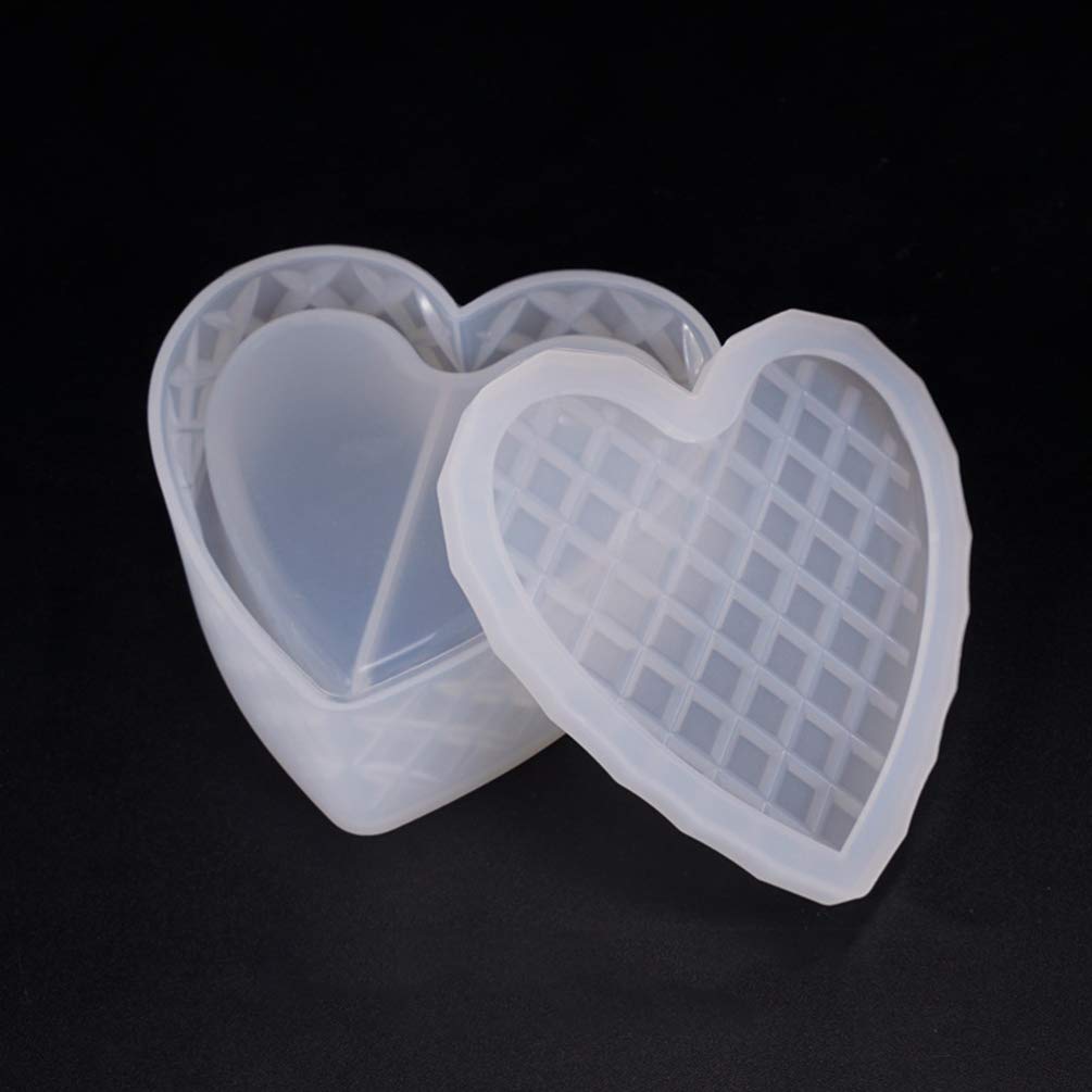 Heart Shaped Silicone Gel Molds for DIY Soap Making, Jewelry Storage, Epoxy Resin Crafts - 1 Piece - Perfect for Bathroom Organizers, Handmade Gifts & Craft Projects