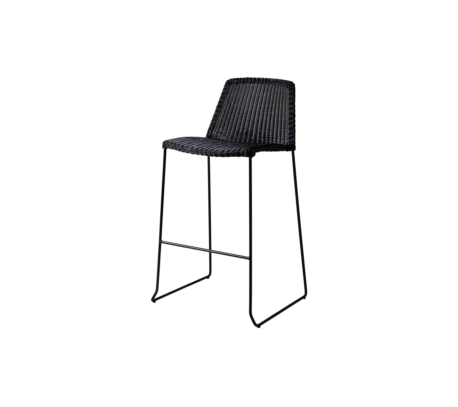 Breeze Outdoor Bar Stackable Chair - Lightweight Patio Dining Chairs for Poolside, Garden, Deck & Backyard - Set of 2 Weather-Resistant Stacking Chairs