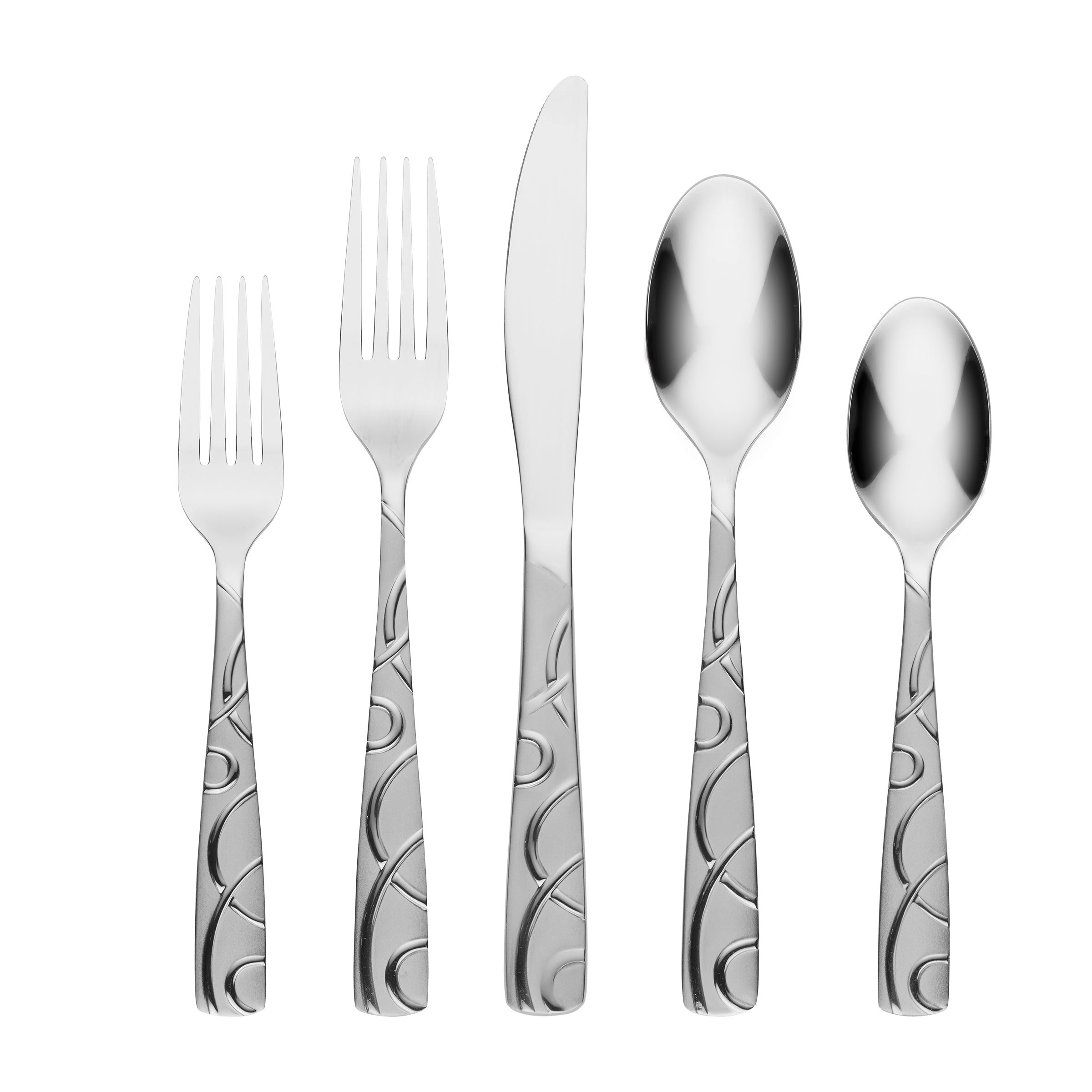 45-Piece Flatware Set with Caddy - Stainless Steel Silverware for Dinner Parties, Weddings & Everyday Use