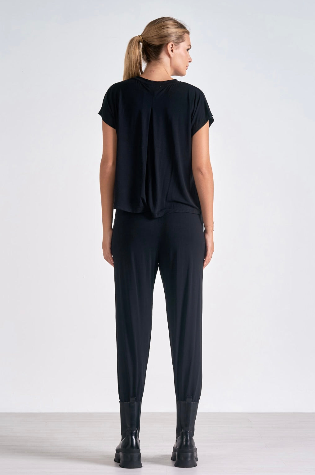 Black T-Shirt Jogger Jumpsuit for Women & Men - Comfortable Casual Outfit for Running, Yoga, and Lounge Wear