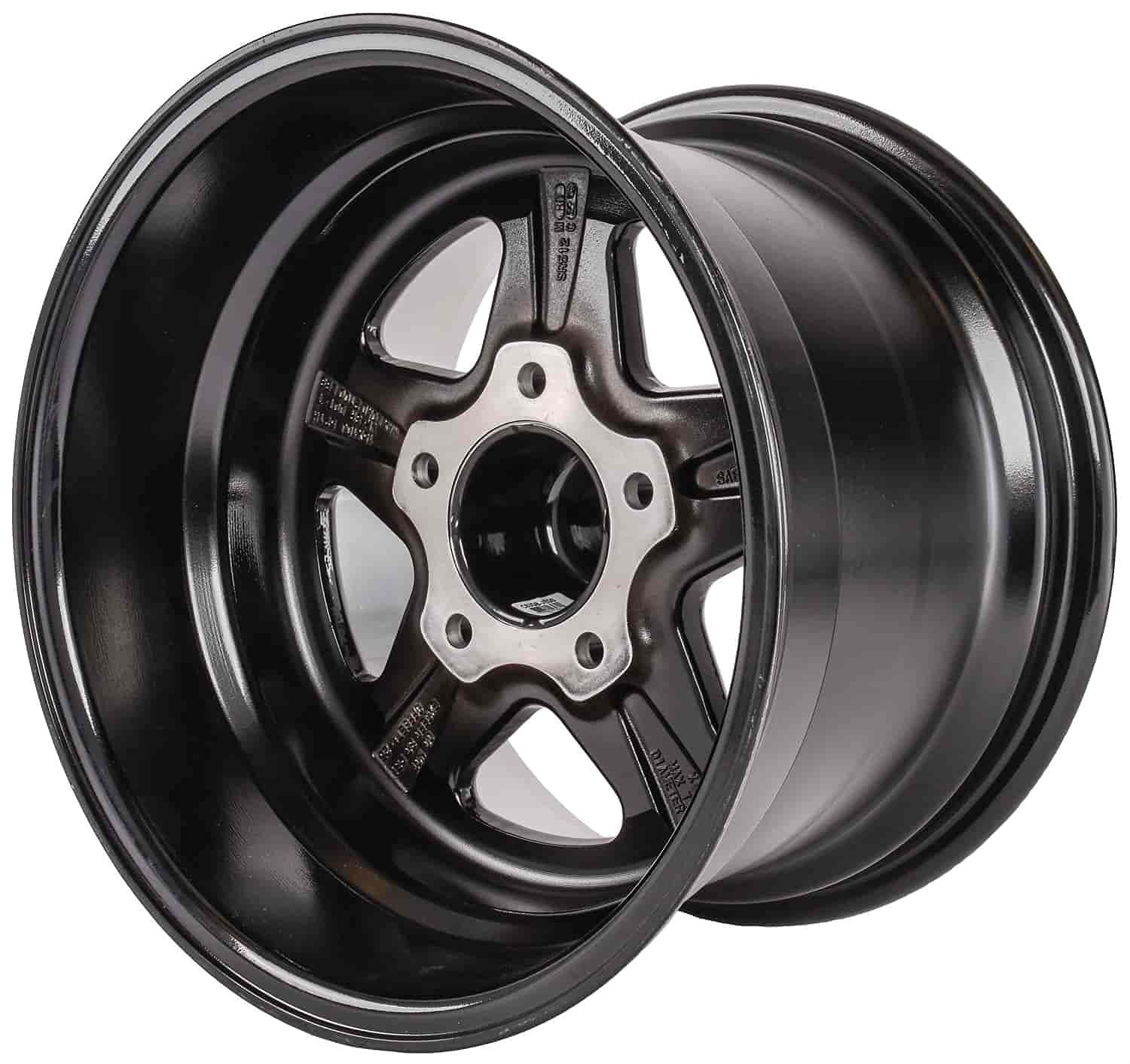 JEGS 66189 Sport Star 5-Spoke Alloy Wheel 15x10 - Lightweight Performance Wheels for Muscle Cars & Hot Rods - Ideal for Drag Racing, Street Performance & Car Shows - Upgrade Your Ride for Track Days and Custom Builds
