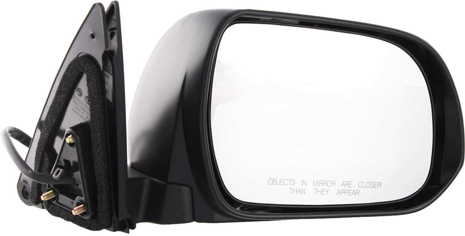 2008-2013 Toyota Highlander Power Heated Side Mirrors - Driver & Passenger Side with Puddle Lamp | OEM Quality Japan Built | Defrost Function for Winter Driving & Enhanced Night Visibility