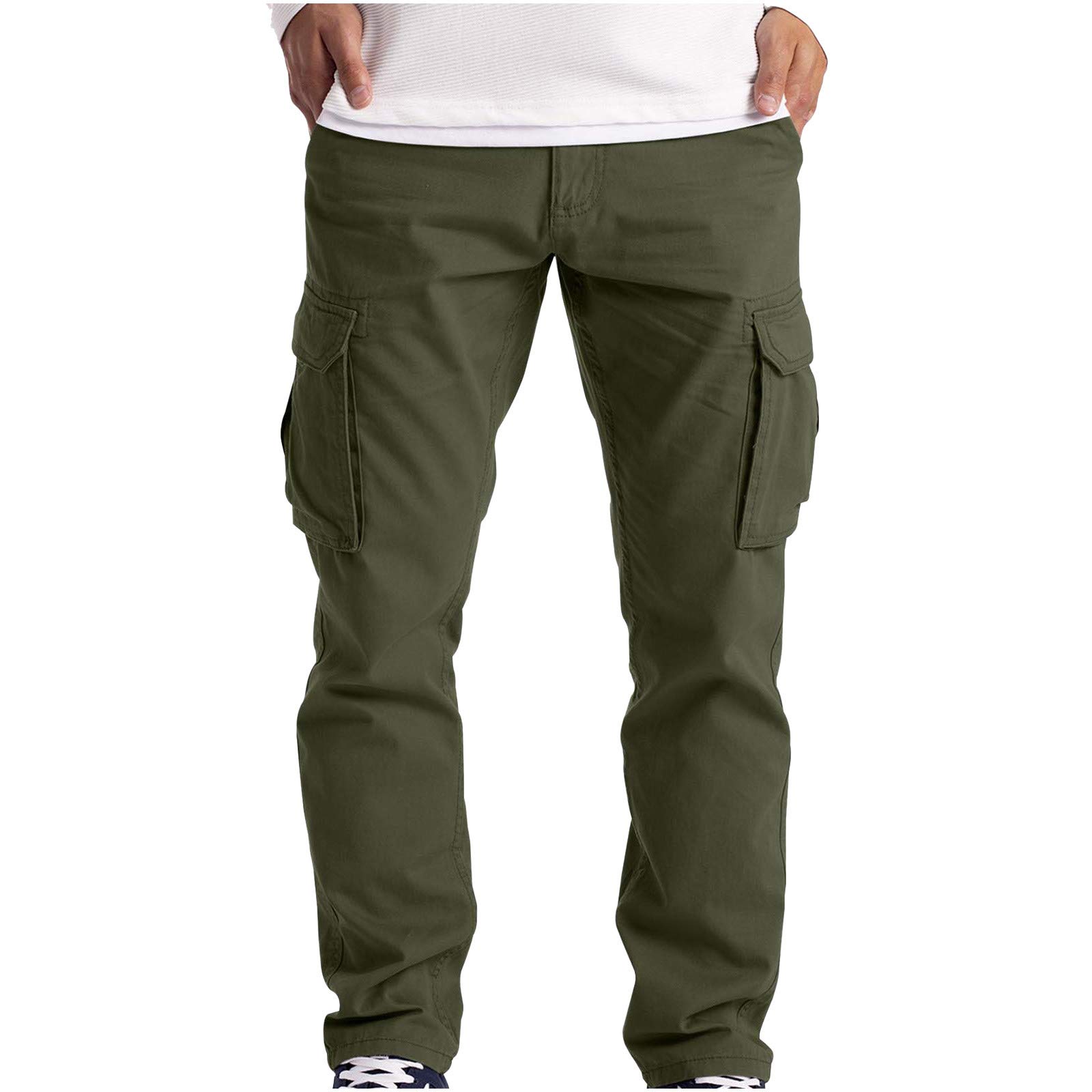 Snowshine Men's Relaxed Fit Cargo Pants - Military Tactical Work Pants with Multiple Pockets for Outdoor, Hiking & Casual Wear | Durable & Comfortable Outdoor Trousers