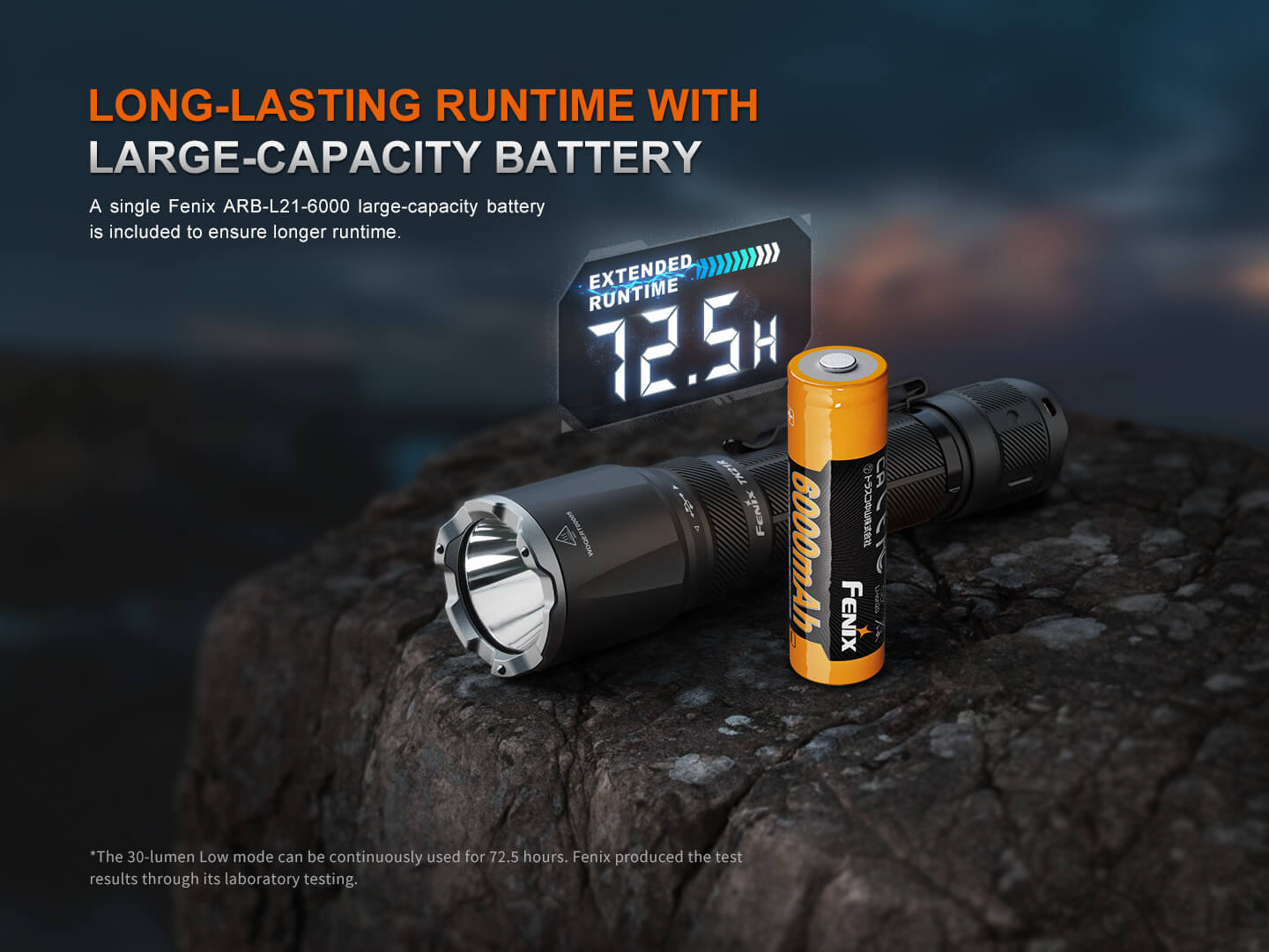 Fenix TK21R Rechargeable Tactical Flashlight - 1000 Lumens, High Performance LED, Waterproof for Outdoor, Camping, Hiking & Emergency Use