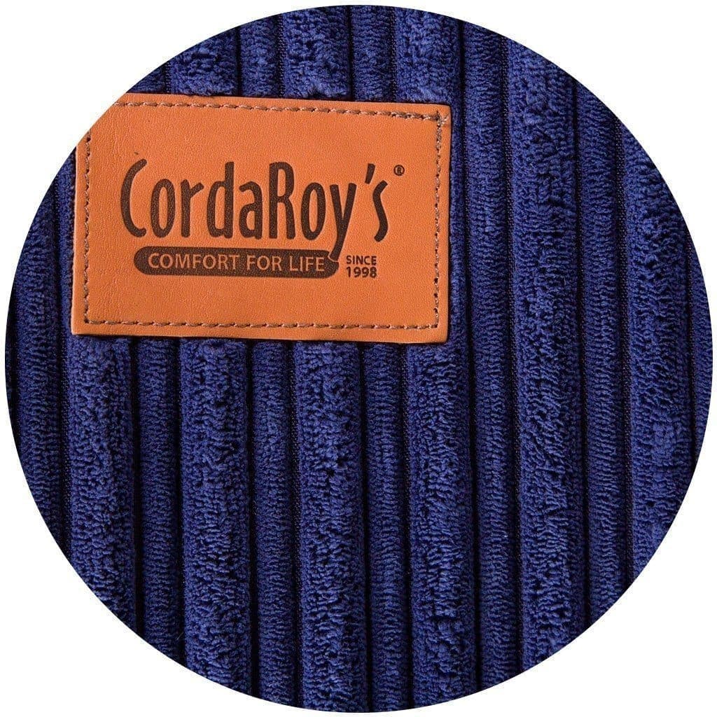 Soft Terry Corduroy Pouf Footstool Cover - Stylish Ottoman Slipcover for Living Room, Bedroom & Nursery Decor