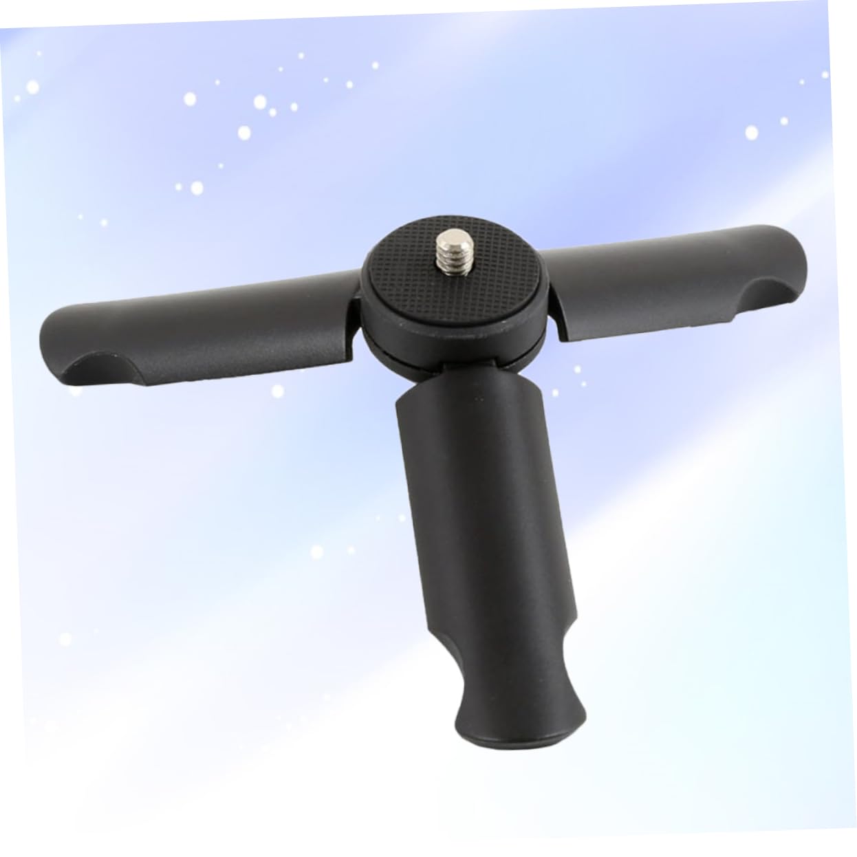 Veemoon Mini Phone Tripod Stand - Universal 3/4 Inch Thread, Compact Desktop Tripod for Smartphones - Perfect for Vlogging, Live Streaming & Video Calls (Black)
