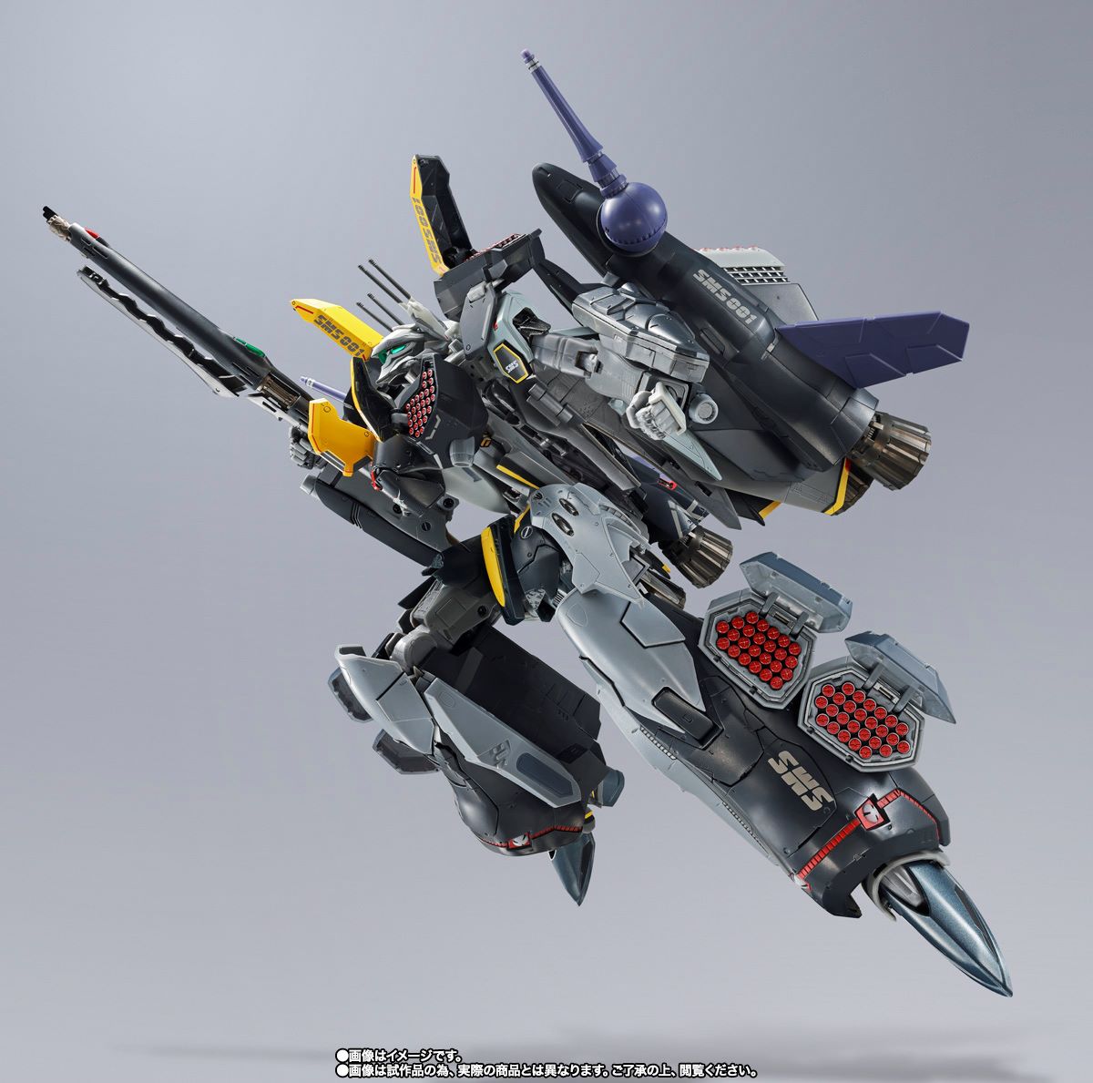 Bandai DX Chogokin Macross Frontier VF-25S Armored Messiah Valkyrie Ozma Lee Custom Revival Ver. Action Figure - Collectible Anime Robot Toy for Display & Play