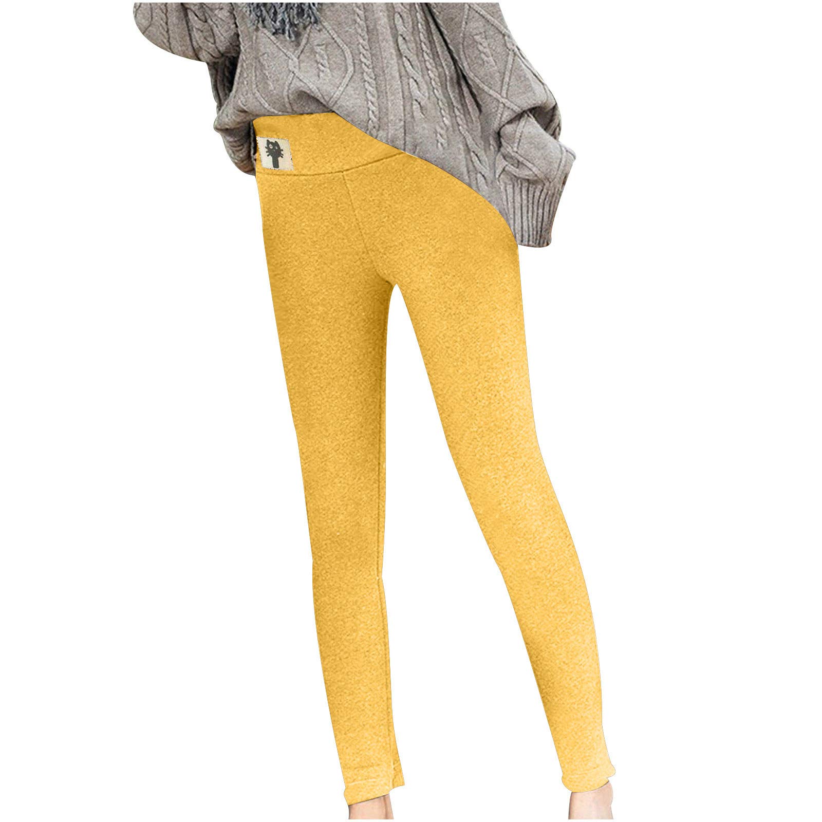 YunZyun Women's Printed High Waist Leggings - Fashion Casual Thermal Sweatpants for Yoga, Running & Winter Warmth
