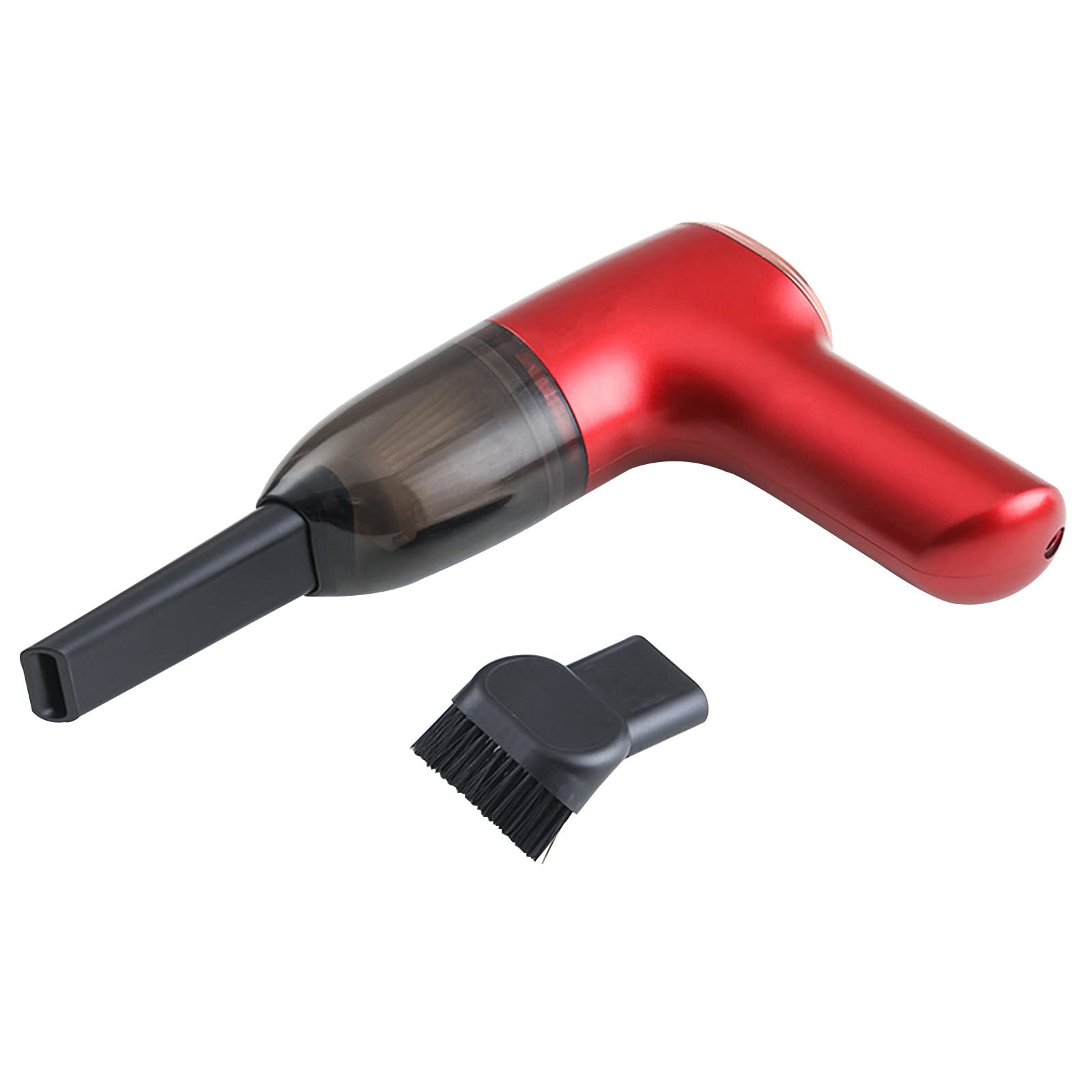 6000PA Powerful Cordless Handheld Vacuum Cleaner - Mini Portable Wet/Dry Vac for Home, Car, Stairs, Pet Hair - LED Light for Dust, Dirt, Carpet Cleaning - Red (Ideal for Quick Cleanups & Pet Owners)