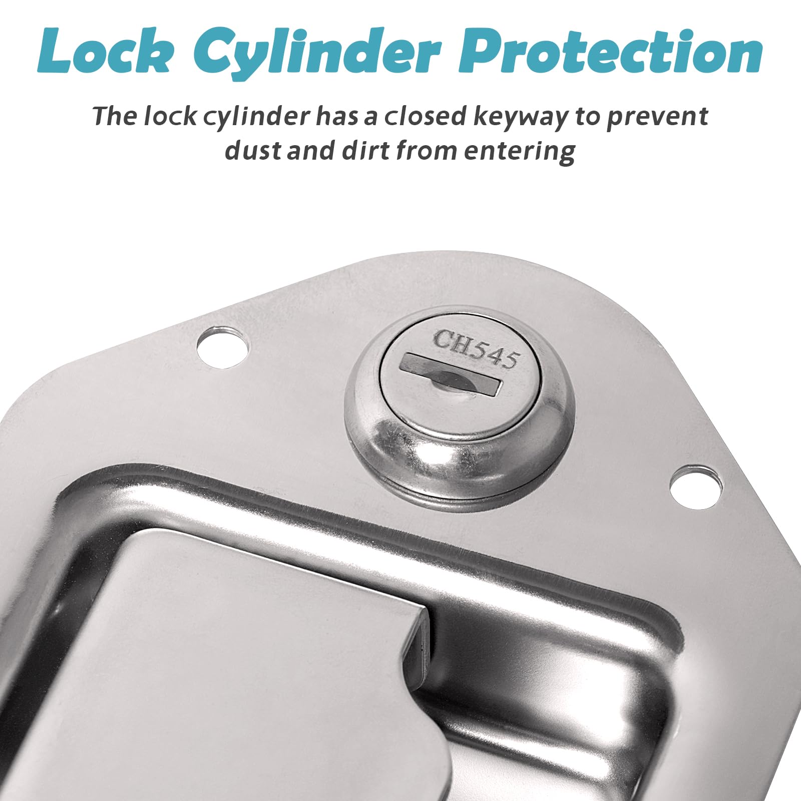 Stainless Steel Truck Tool Box Latch Replacement with Keys - Heavy Duty Paddle Lock Handle for Truck, RV, Trailer, ATV & UTV Toolboxes (2-Pack) | Secure Storage Solution for Outdoor Equipment & Vehicle Accessories