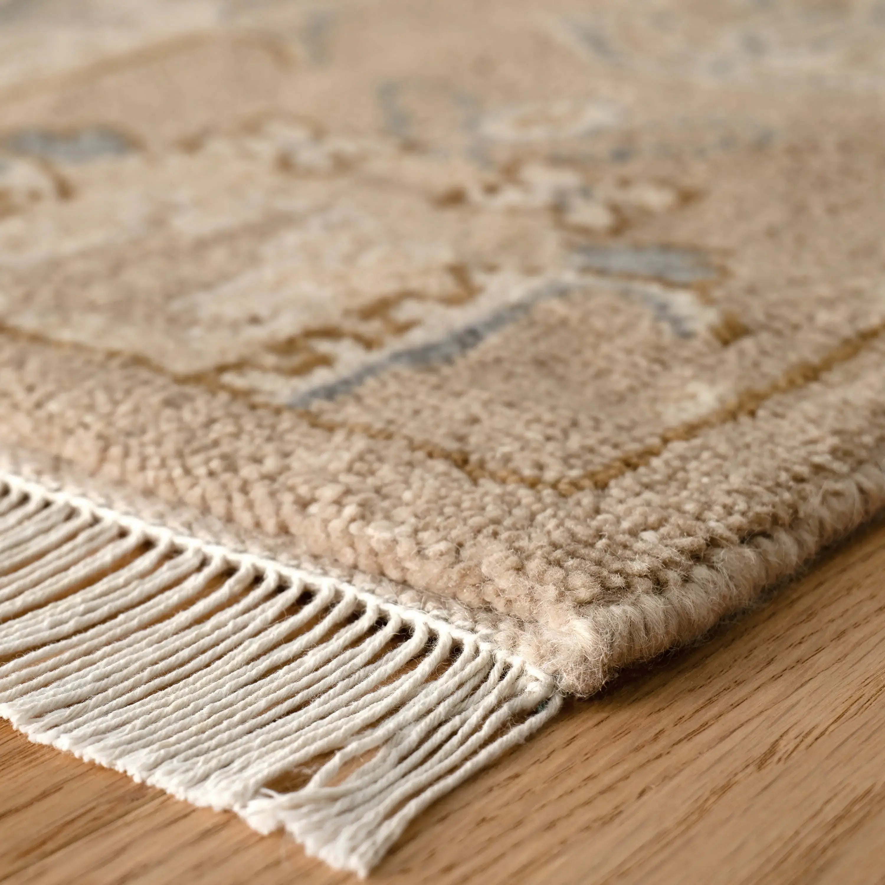 Dash & Albert Ashby Taupe Hand Knotted Wool Rug - Soft & Durable Area Rug for Living Room, Bedroom & Office - Perfect for Home Decor & Cozy Spaces