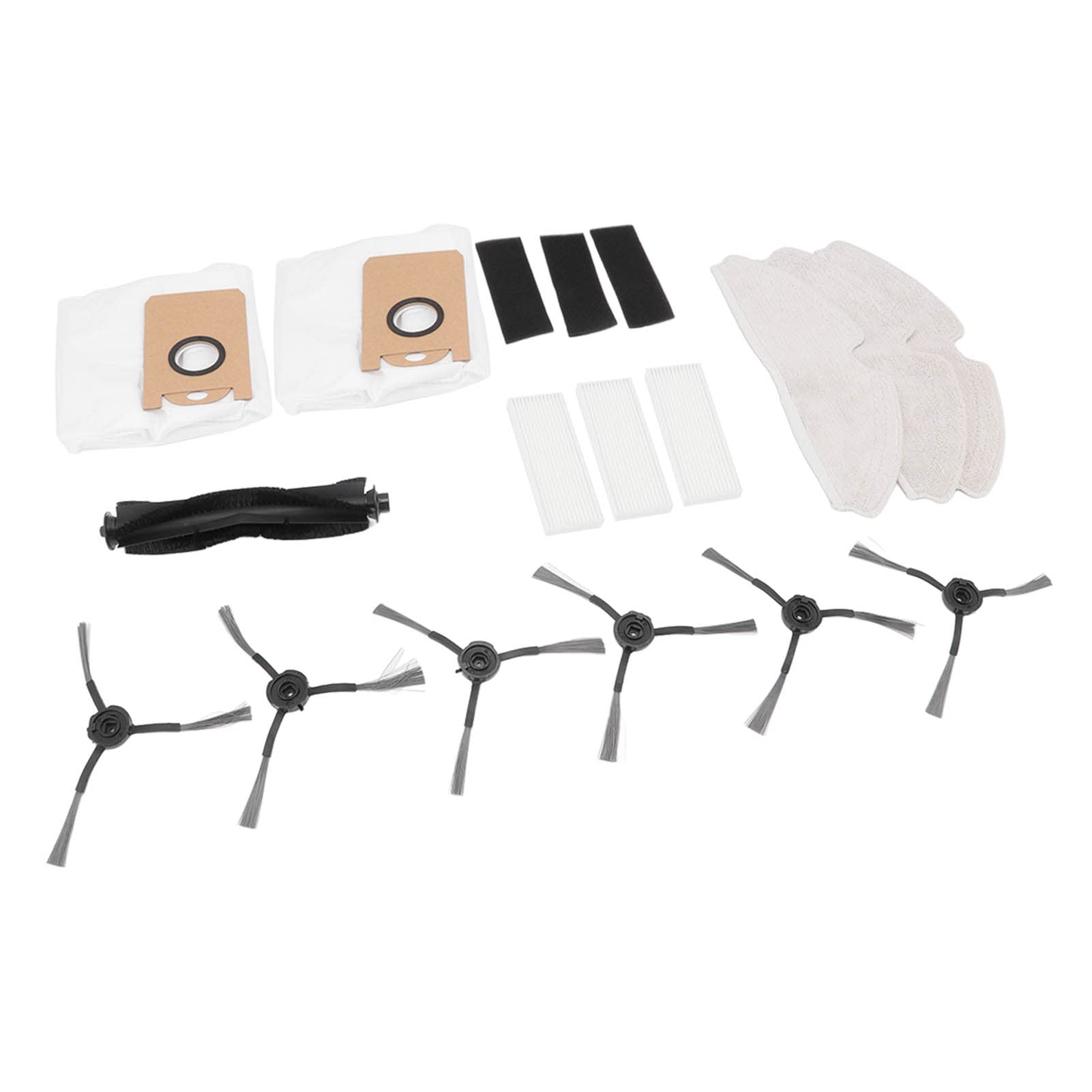 Premium Robot Vacuum Accessories - High-Performance Soft Bristle Brush Replacement for Cafe & Office Cleaning | Ideal for Hard Floors & Carpets