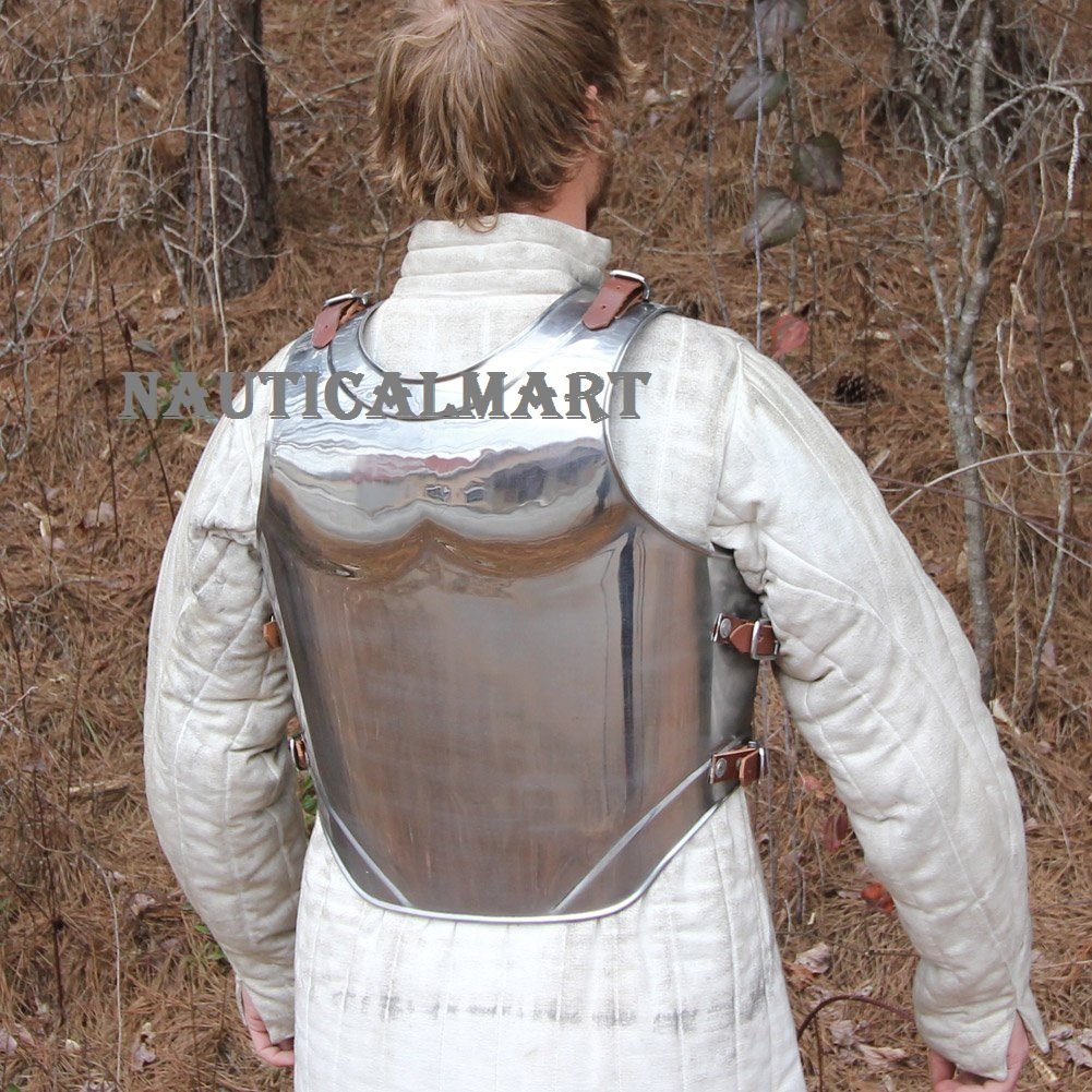 Authentic Medieval Steel Cuirass Body Armor - Handcrafted Knight Armor for LARP, Cosplay & Historical Reenactment | Perfect for Renaissance Fairs, Theater & Collectors