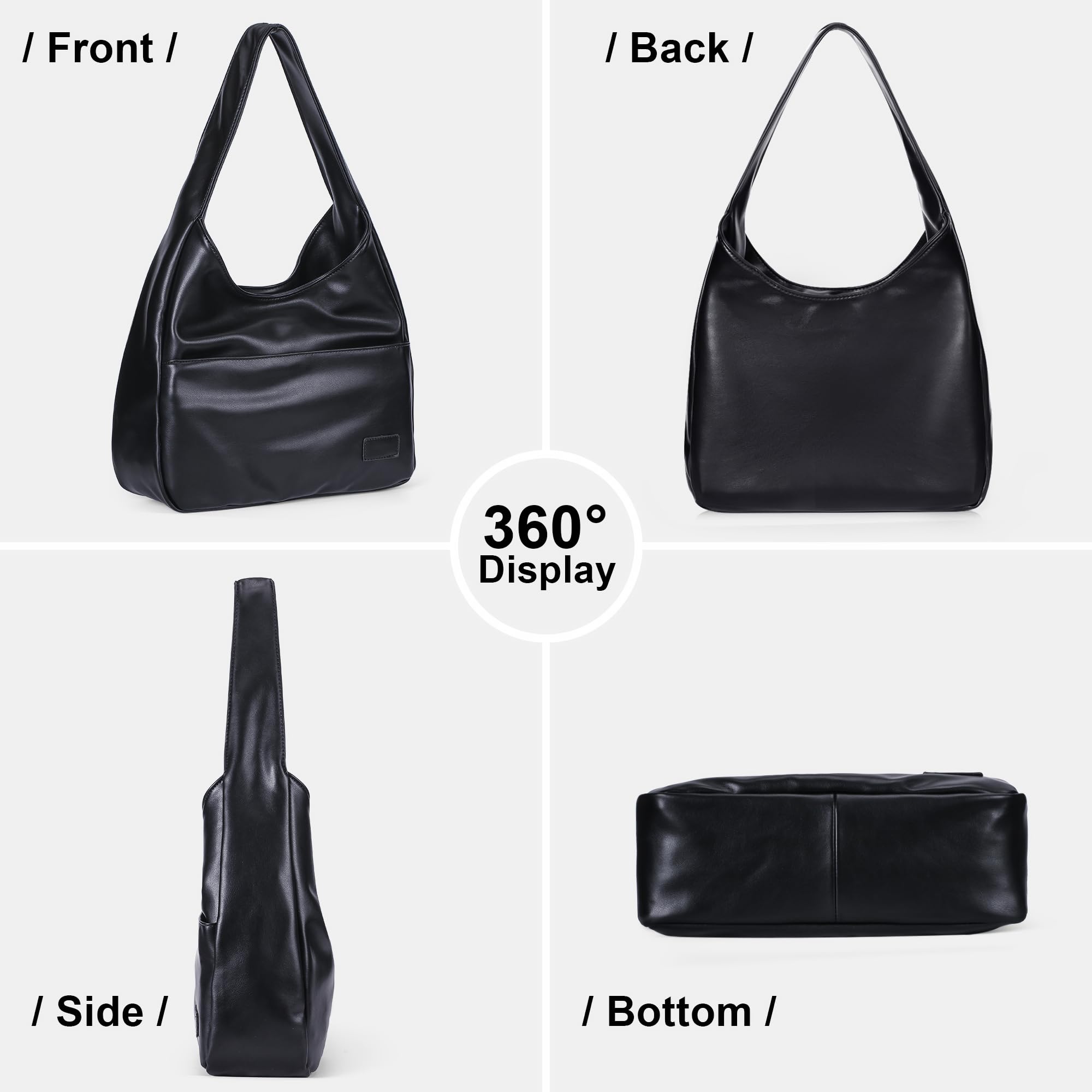Vegan Leather Tote Bag for Women - Stylish Hobo Shoulder Bag, Perfect for Work, Travel & Shopping | Valentine's Day & Birthday Gifts for Her | Durable & Fashionable Handbag for Everyday Use