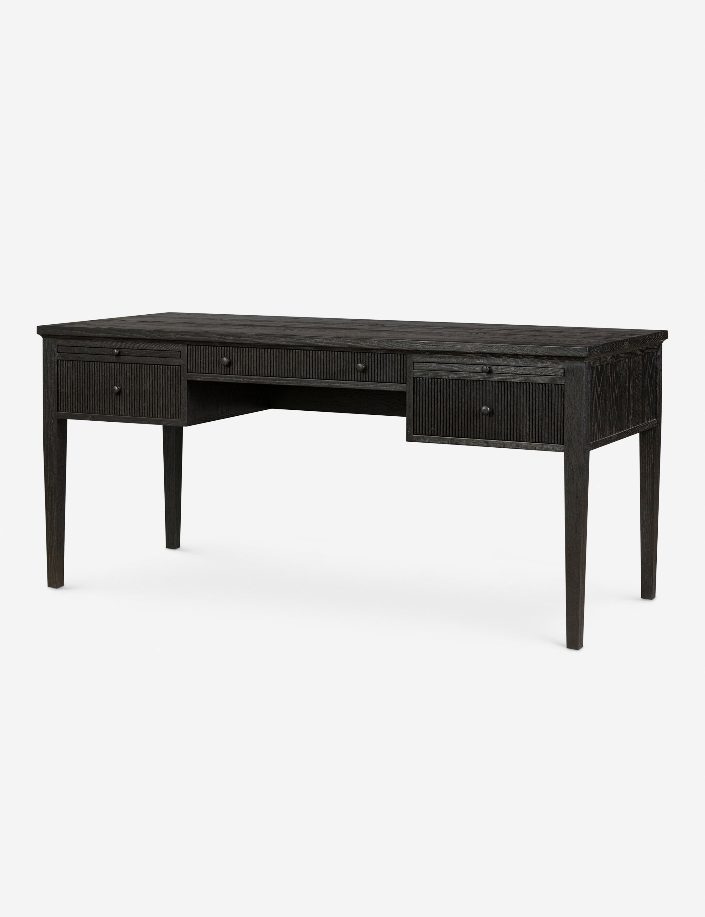 Amber Lewis x Four Hands Bush Desk - Modern Wooden Writing Desk for Home Office, Study & Workspace | Stylish & Functional Design for Professionals & Students