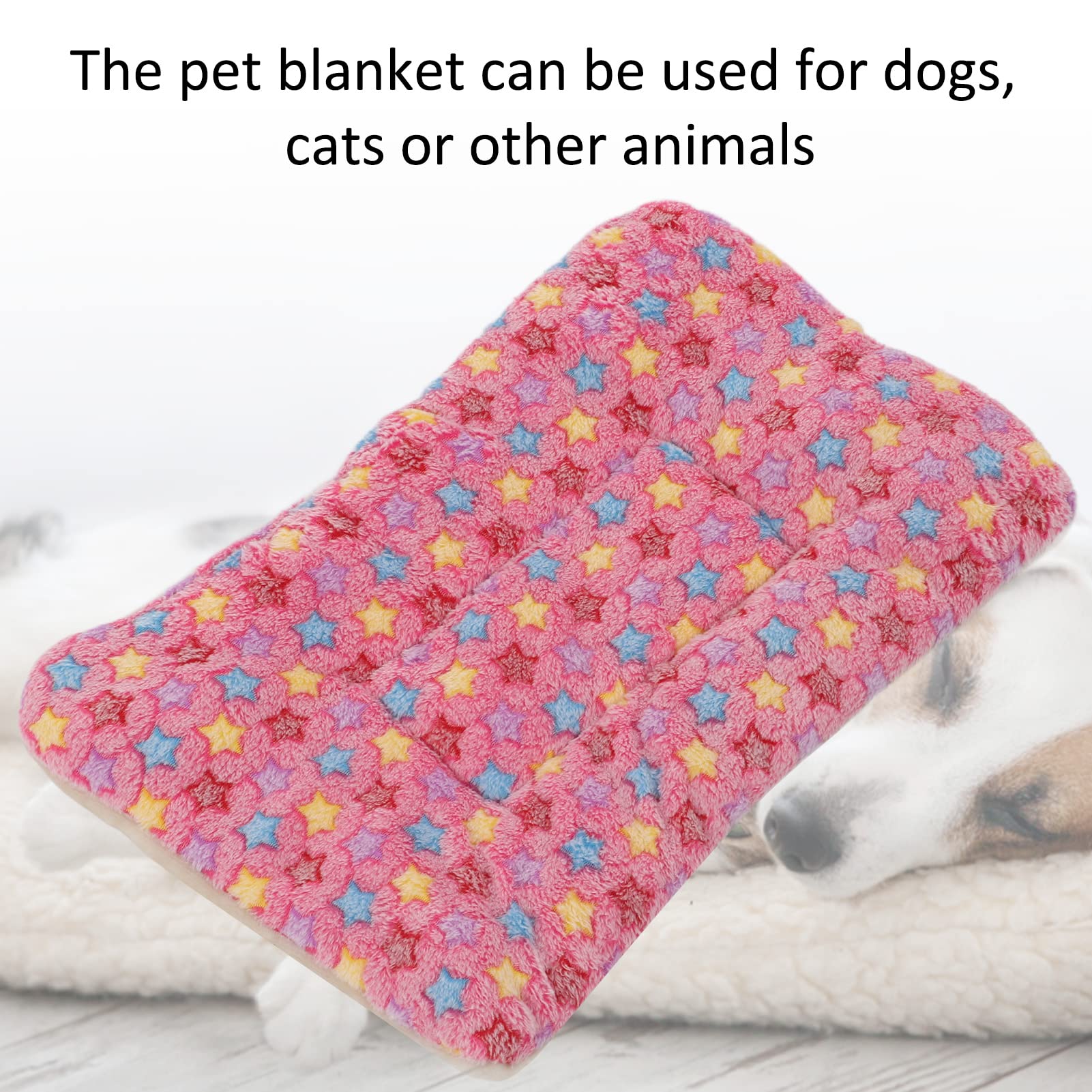 EVTSCAN Soft & Warm Flannel Pet Blanket for Dogs & Cats - Cozy Plaid Dog Bed Cushion for Large Breeds - Perfect for Winter Snuggling, Couch Lounging & Travel Comfort