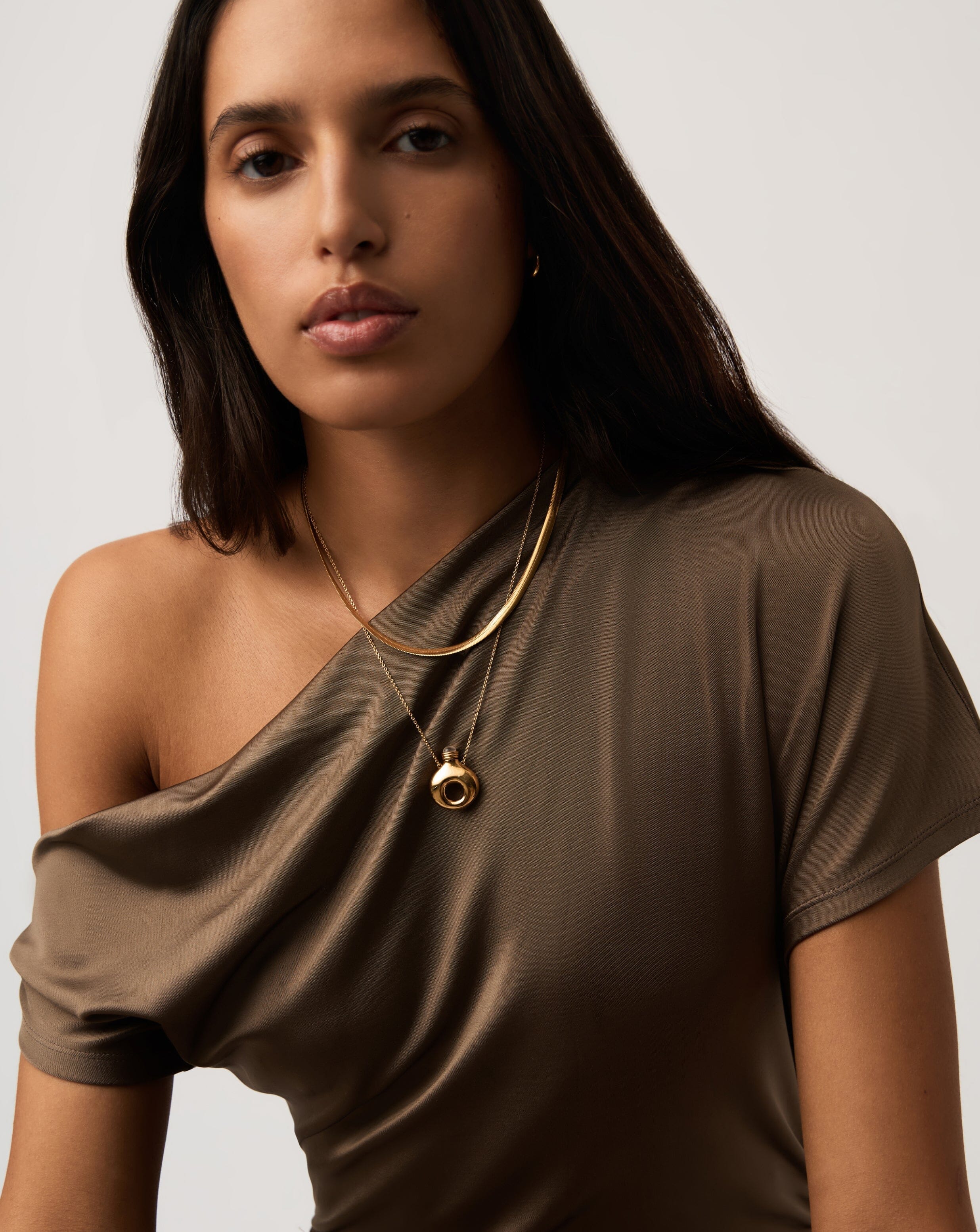 Message in a Bottle Molten Pendant Necklace - 18k Gold Plated Romantic Jewelry Gift for Her | Perfect for Anniversaries, Valentine's Day & Special Occasions