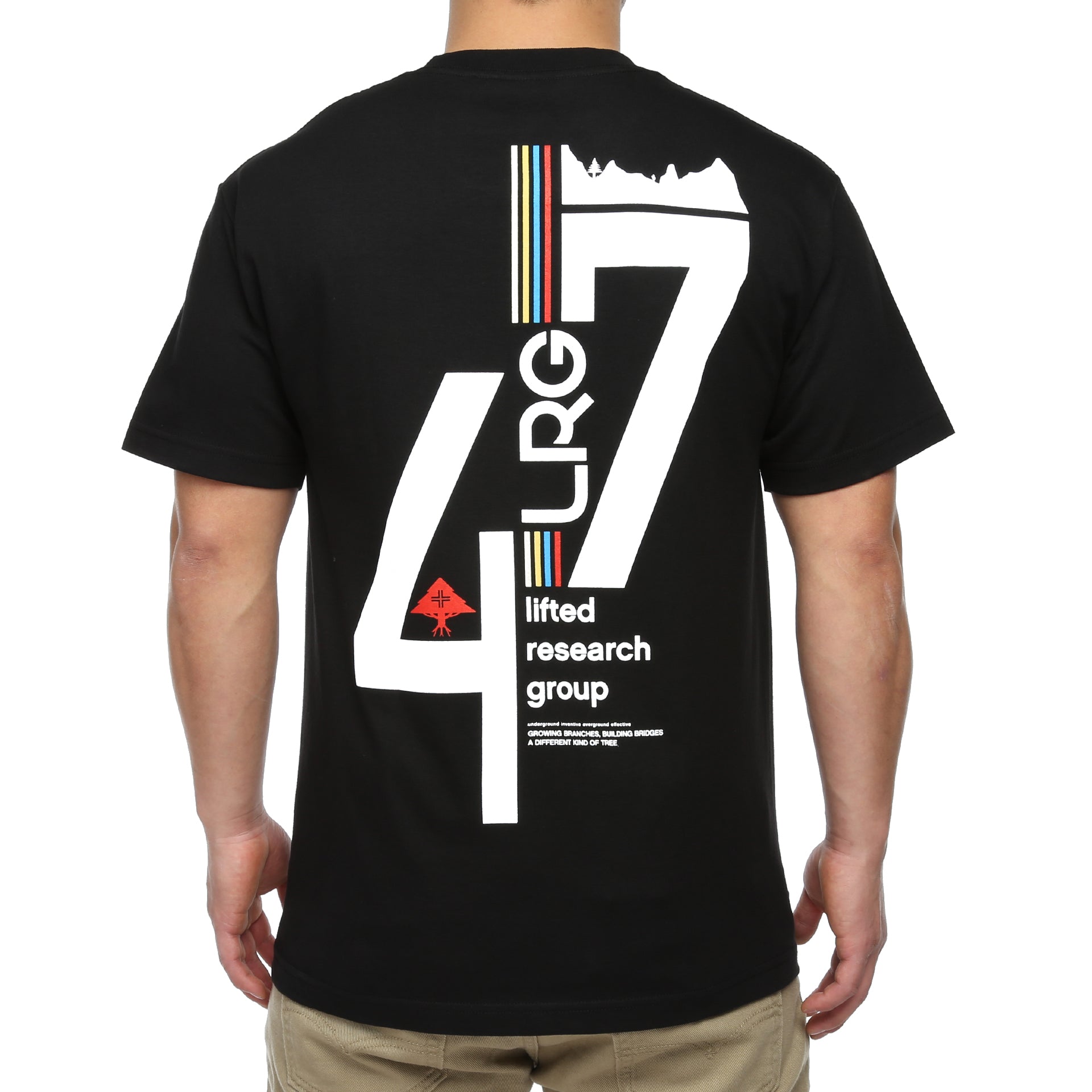 LRG Lifted 47 Graphic T-Shirt for Men - Black Cotton Streetwear Tee | Casual Wear, Skate Style & Urban Fashion
