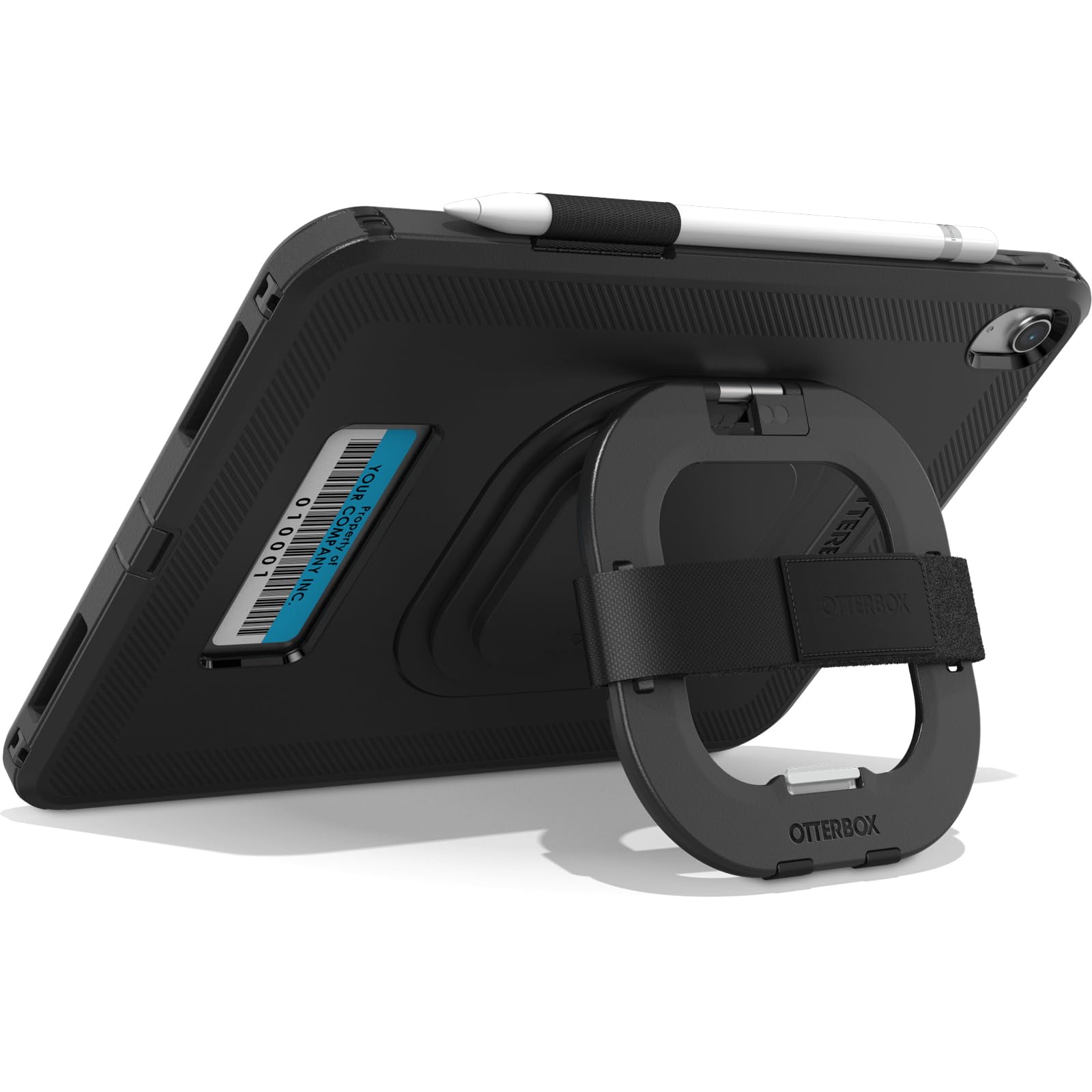 OtterBox Defender Series Rugged Case for iPad 10th Generation (2022 Model Only) - Black | Heavy Duty Protection with Kickstand & Hand Strap | Shockproof, Port Covers & Built-in Stand | Perfect for Construction, Warehouse & Outdoor Use