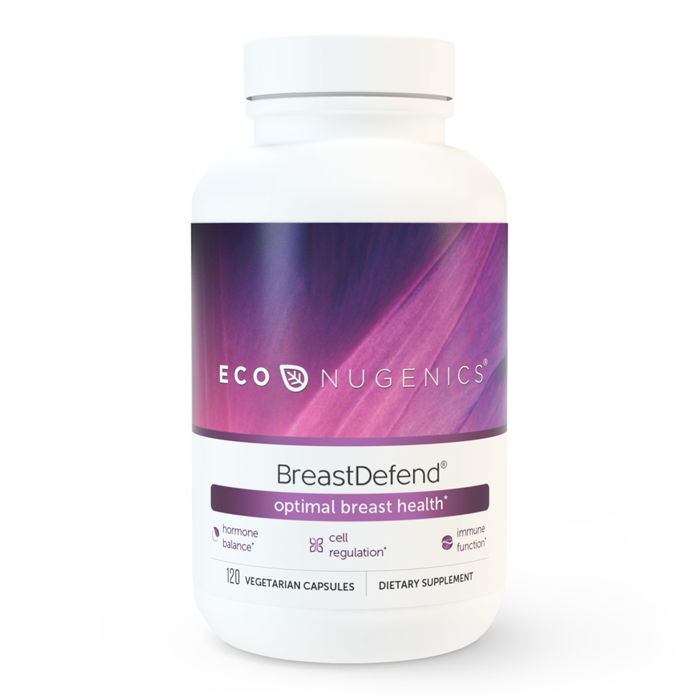 EcoNugenics BreastDefend® - 120 Capsules for Breast Health Support | Natural Supplement for Women's Wellness | Daily Use for Hormonal Balance & Cellular Protection