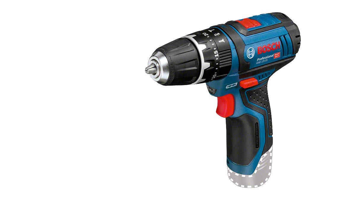 Bosch Professional GSB 10.8-2 LI 10.8V Cordless Lithium-Ion 2-Speed Combi Drill (Body Only) - Perfect for DIY Projects, Home Repairs & Professional Construction Work