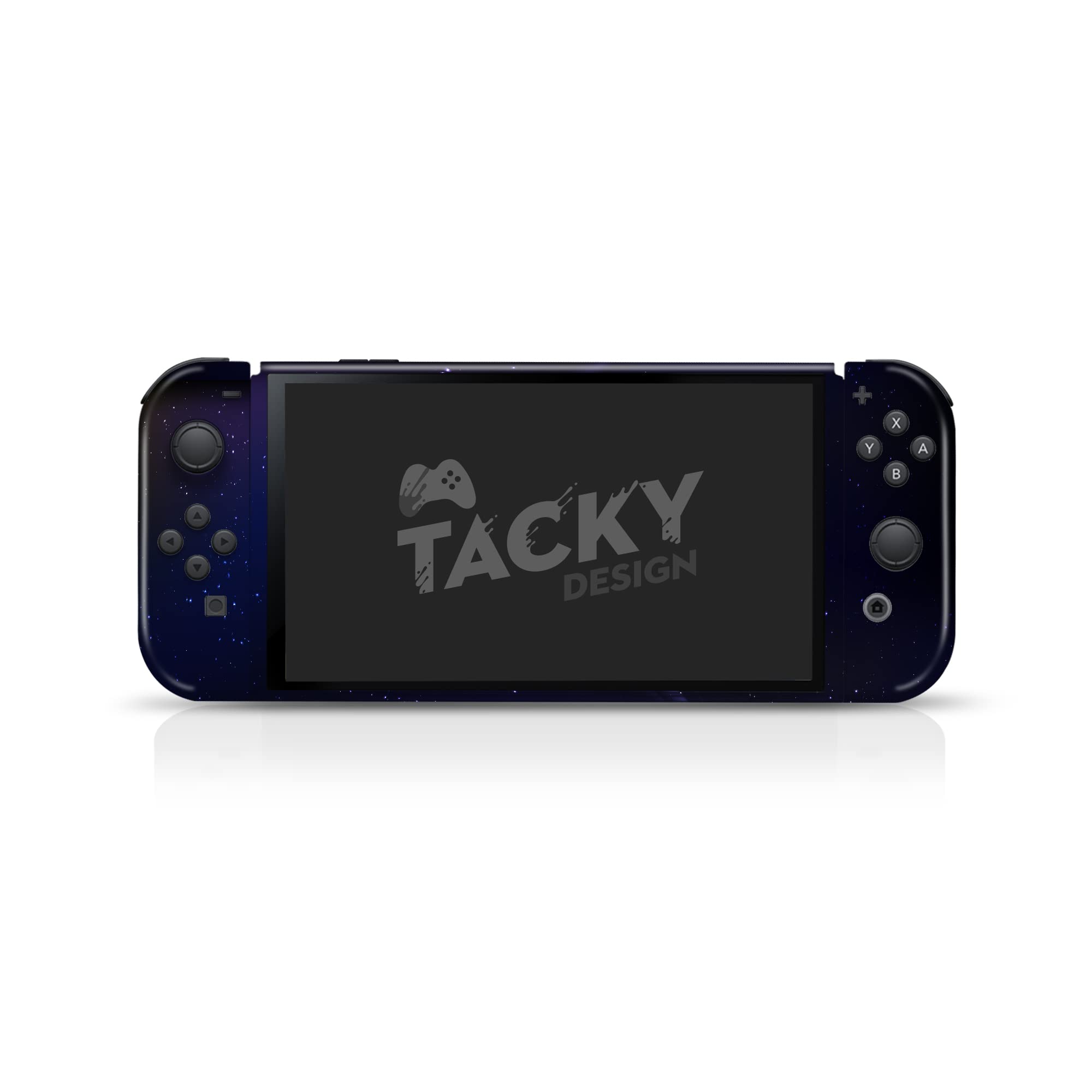 Galaxy Skin Wrap Cover for Nintendo Switch OLED - Purple Space Vinyl Decal | 3M Premium Full Wrap Stickers | Protective & Stylish Gaming Accessory | Perfect for Gaming Enthusiasts & Customization Lovers