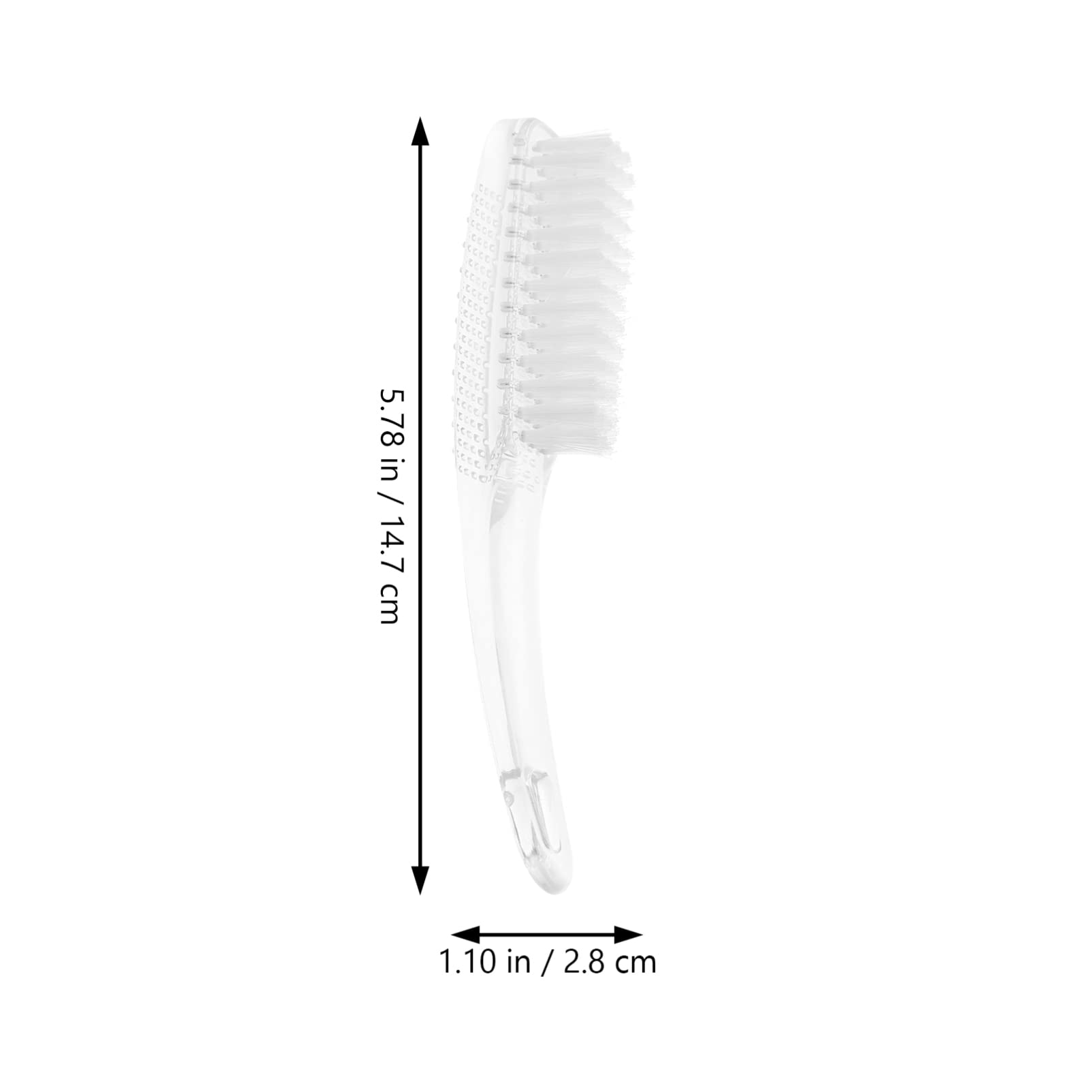SHERCHPRY 5Pcs Toe Nail Brush Set - Stiff Bristle Nail Scrub Brush for Manicure, Pedicure & Shoe Cleaning - Professional Nail Design Tools & Nylon Clothing Accessories - Perfect for Home Salon, Spa & Foot Care Routine