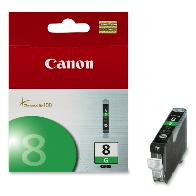 Canon CLI-8 Green Ink Cartridge - Compatible with Select Canon Printers - Ideal for Home, Office & Photo Printing
